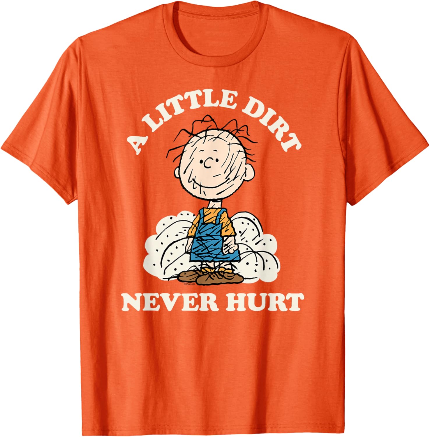 Peanuts Pigpen Little Dirt Never Hurt T-Shirt for Fun Casual Wear - 3