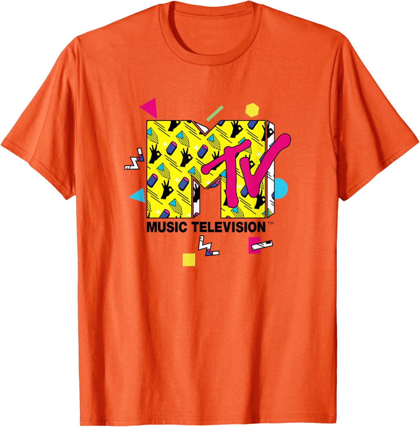 Mademark x MTV Official Logo T-Shirt with 80s 90s Party Art Design - 18