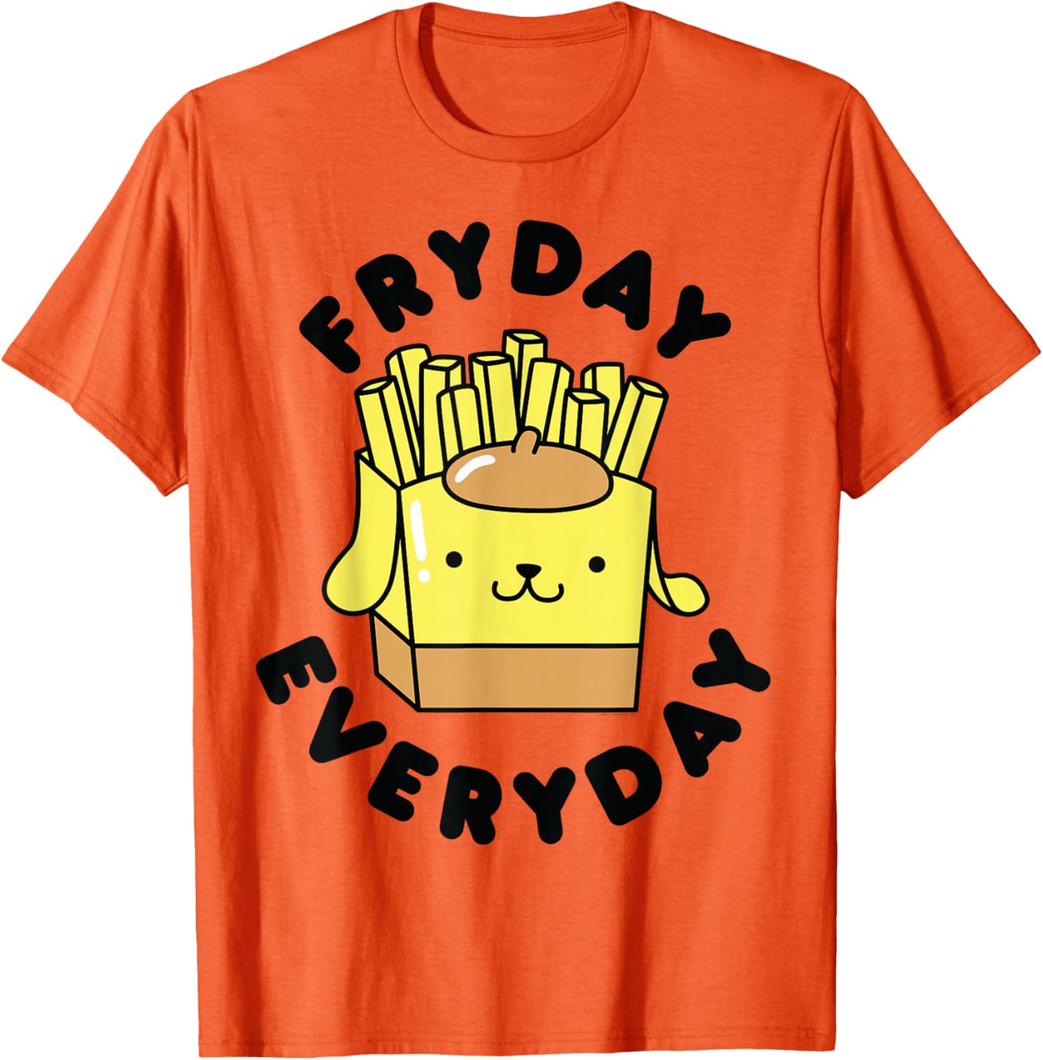 Pom Pom Purin French Fries Fryday T-Shirt for Fun Casual Wear - 20