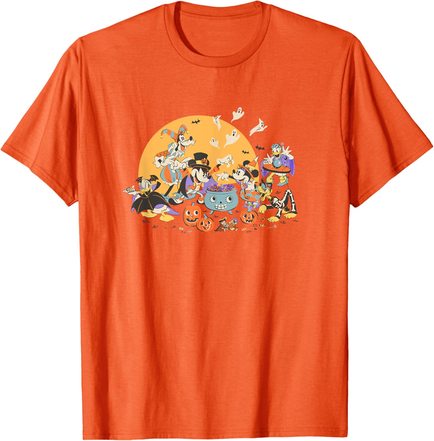 Disney Mickey and Friends Halloween Retro T-Shirt for Fun Holiday Style - 21