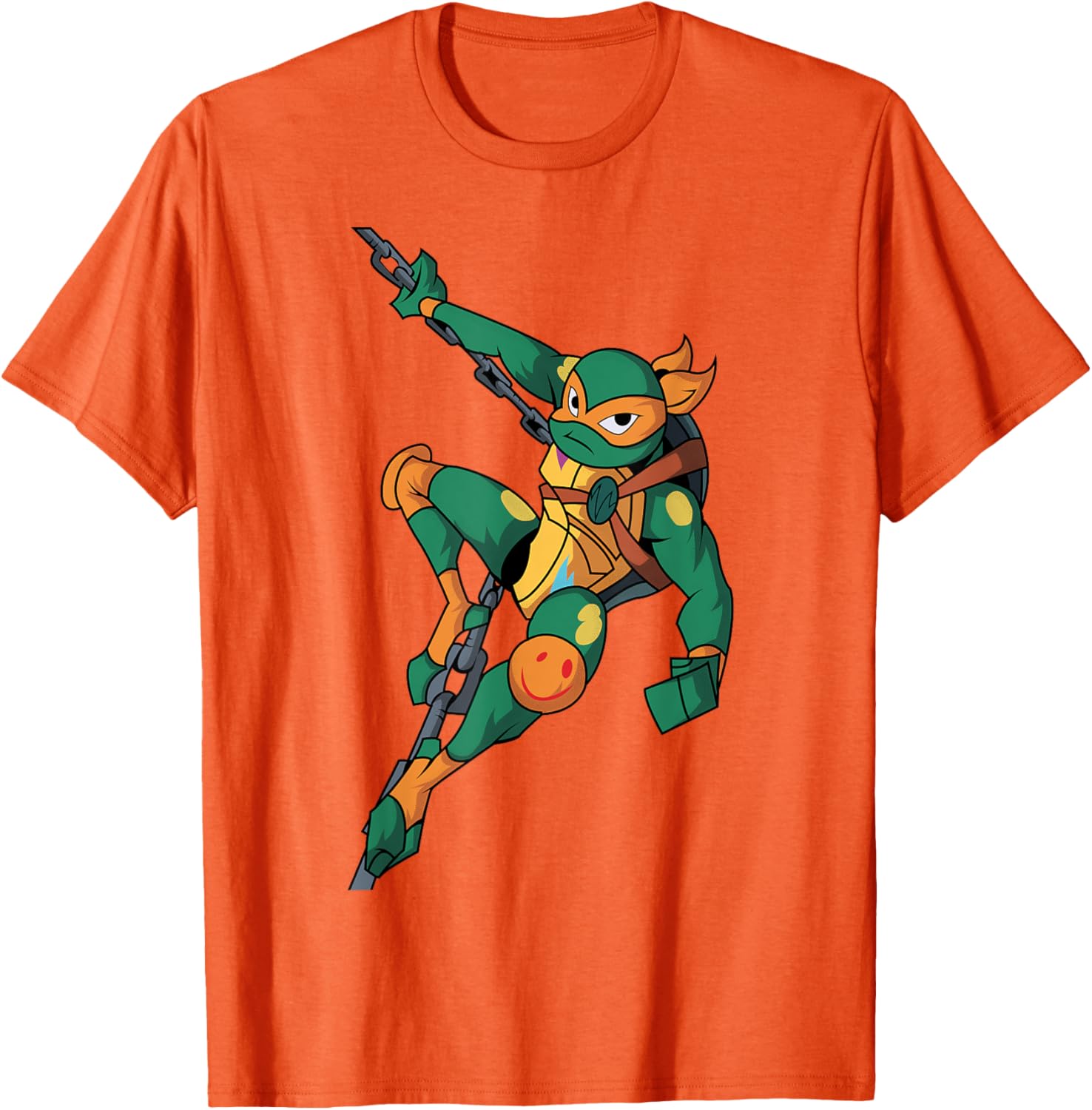 Mademark TMNT Mikey Action Pose T-Shirt - Fun Casual Wear for Fans - 10