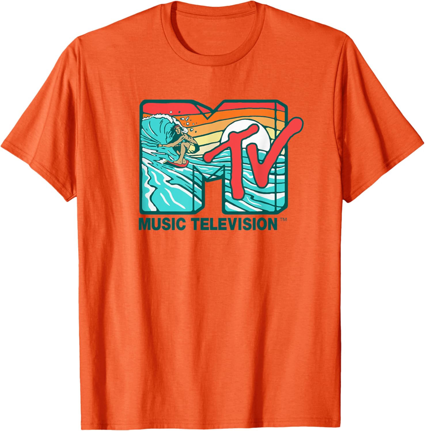 Mademark x MTV Surfer Logo Retro Graphic T-Shirt for Cool Style - 16