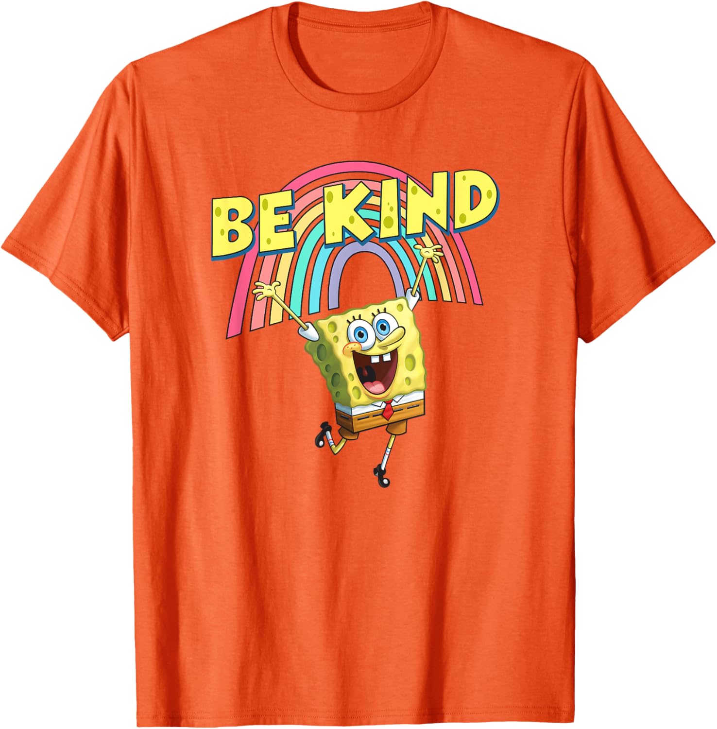 Mademark SpongeBob SquarePants Be Kind Rainbow T-Shirt for Everyone - 15
