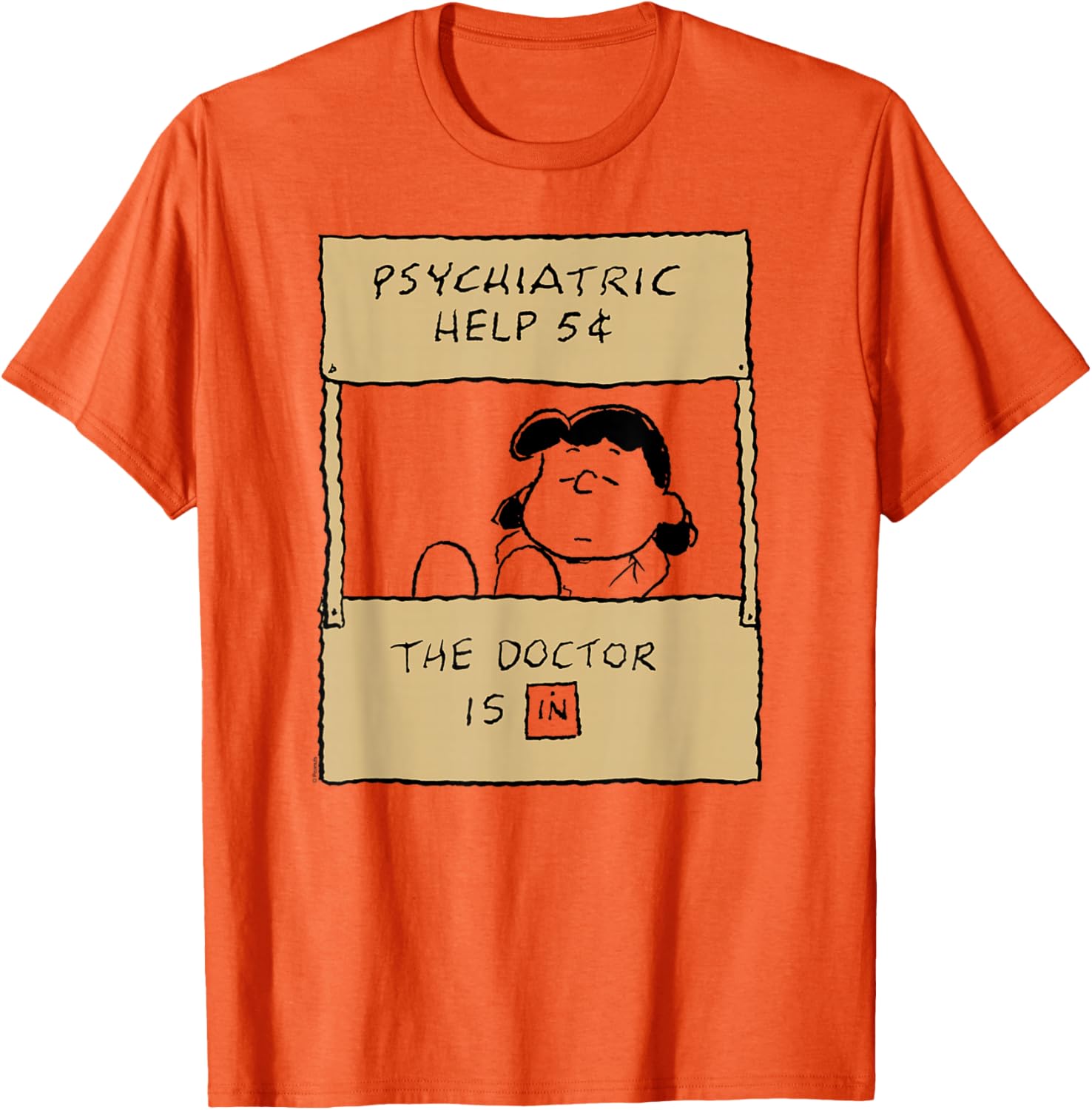 Peanuts Lucy Doctor Is In T-Shirt for Fans of Classic Comics and Fun - 6