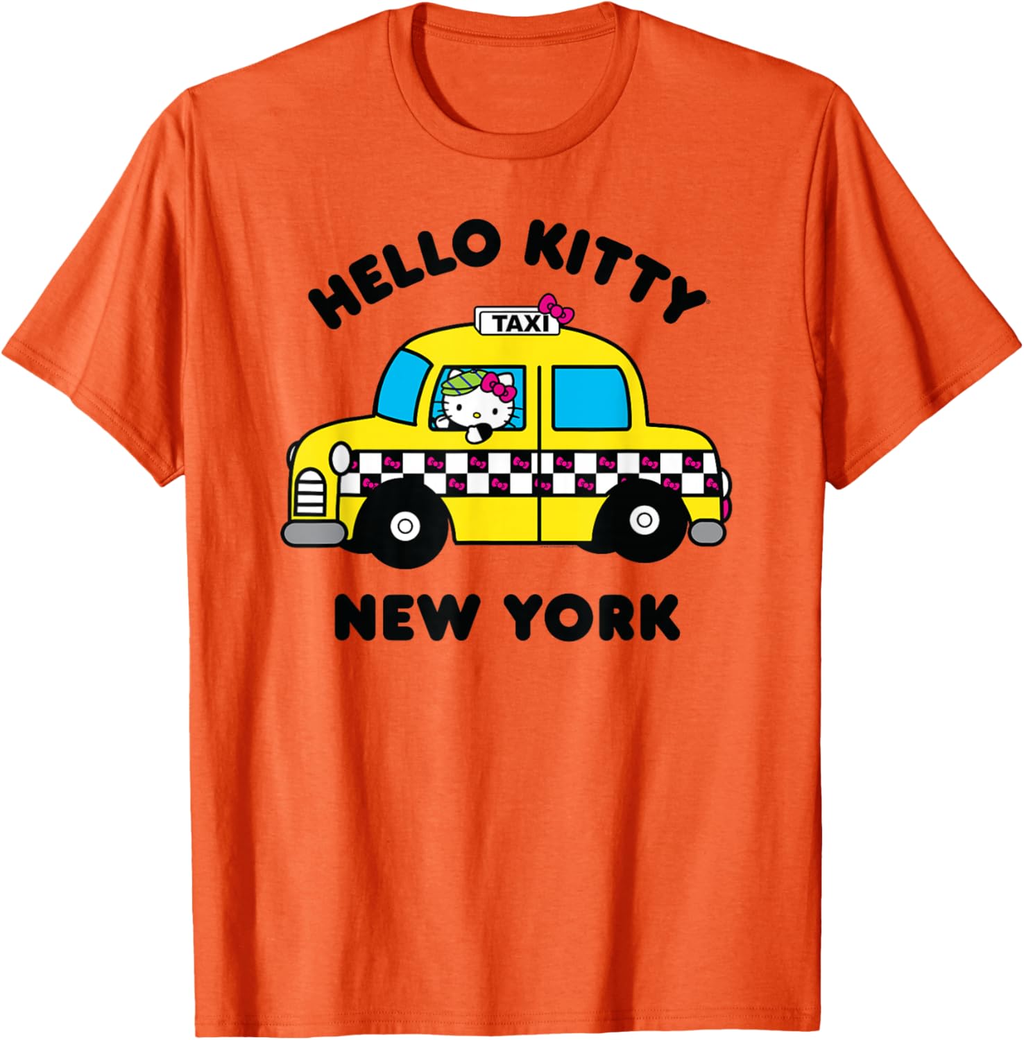 Hello Kitty New York Taxi T-Shirt Fun Gift for Cat Lovers and Tourists - 18