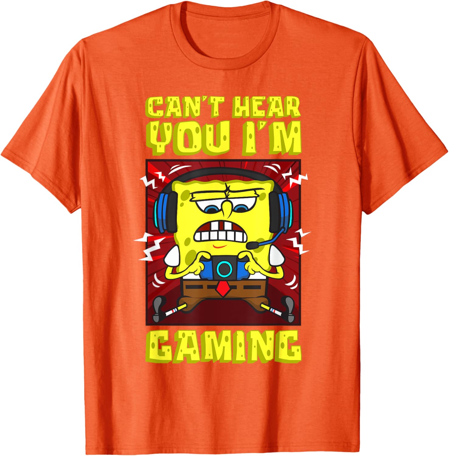 Mademark SpongeBob Gaming T-Shirt for Video Game Lovers and Fans - 13
