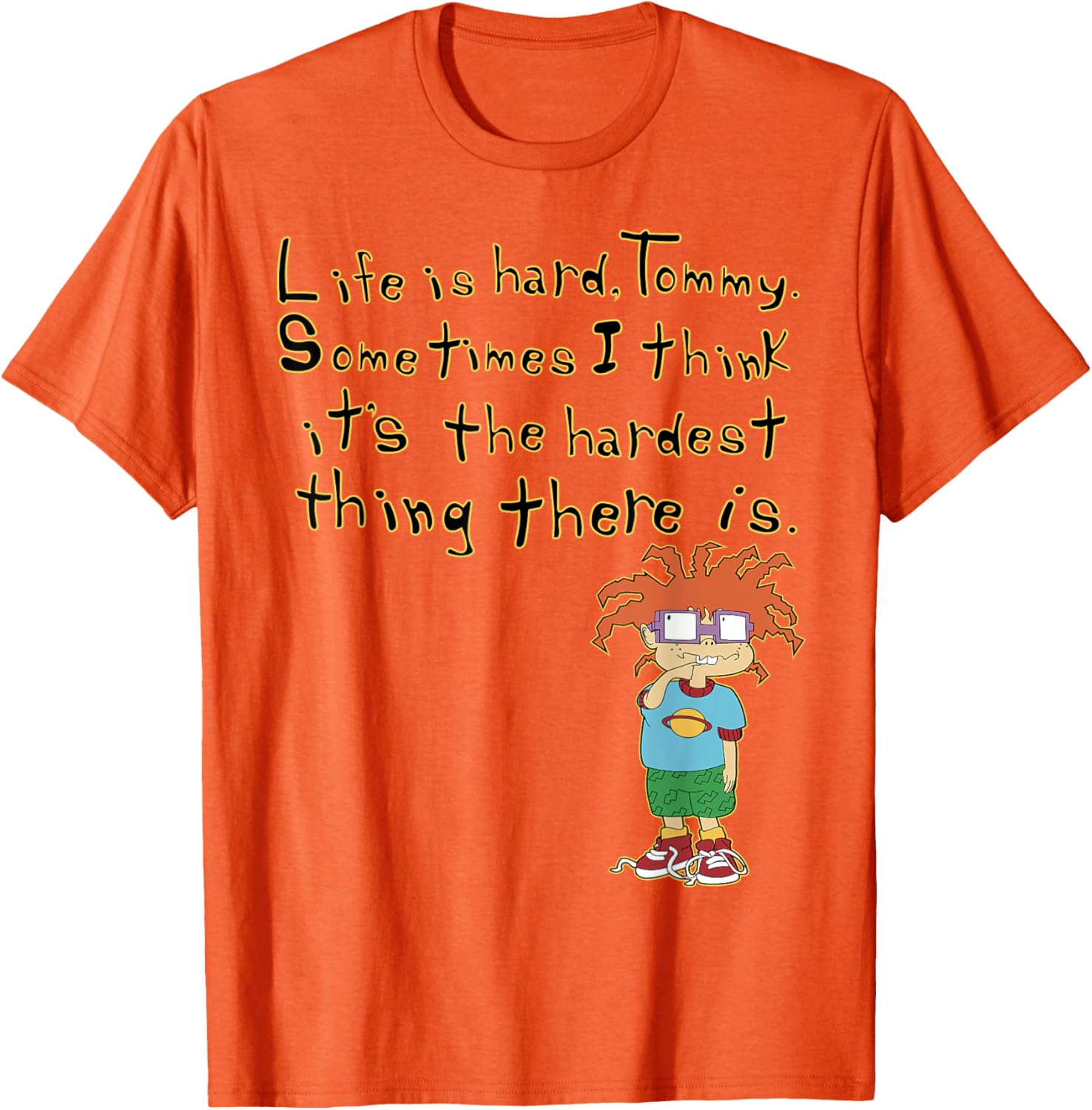 Mademark x Rugrats Chuckie Life is Hard Tommy Graphic T-Shirt - 21