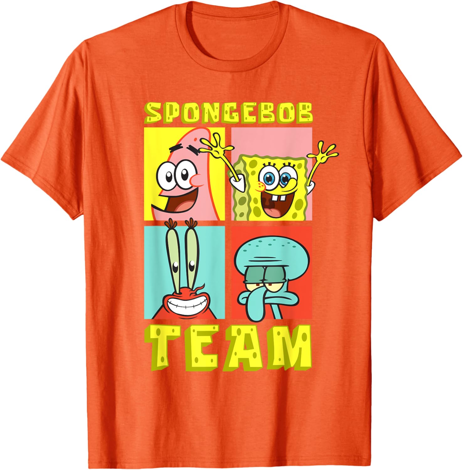 Mademark SpongeBob SquarePants Birthday T-Shirt with Team SpongeBob Design - 8