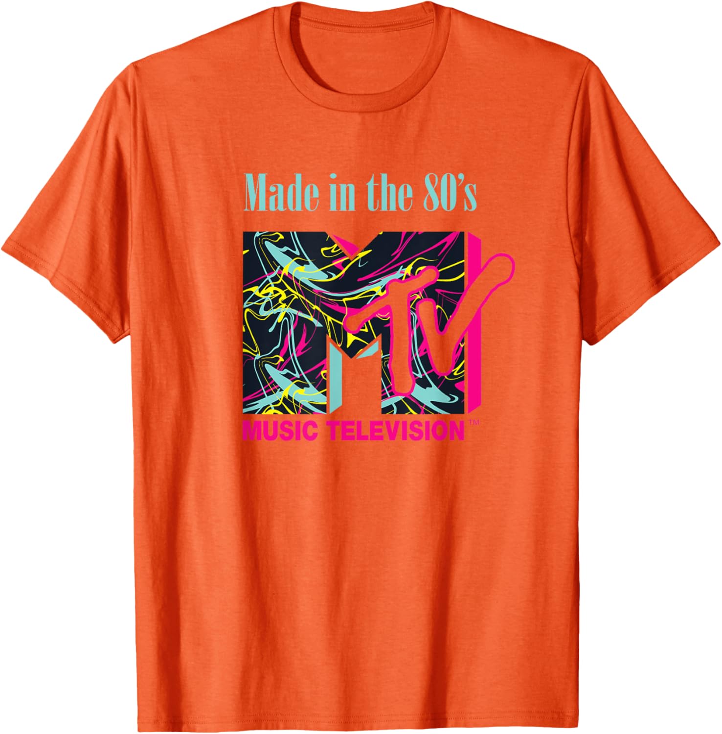 Mademark x MTV Funky New Wave Lines Logo T-Shirt for Trendy Style - 17