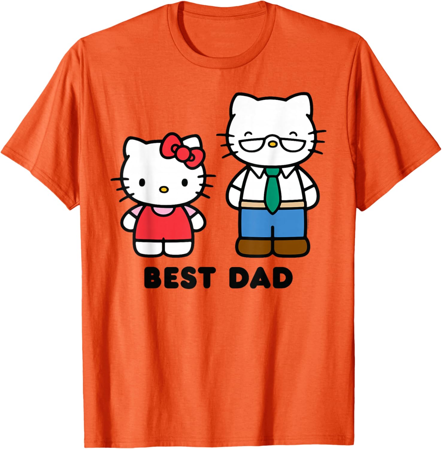 Hello Kitty Best Dad Father's Day T-Shirt for Fun and Stylish Dads - 19