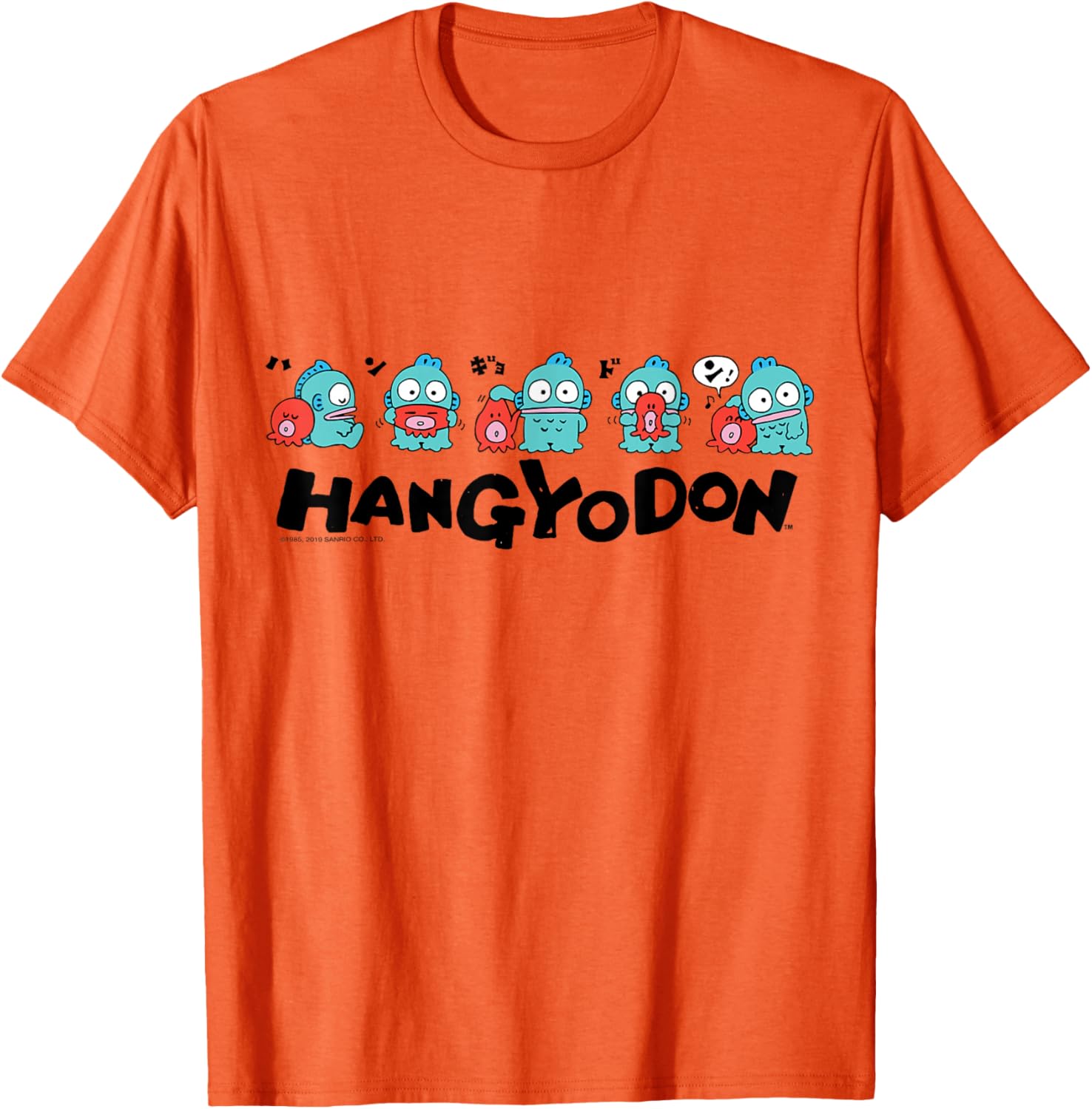Sanrio Hangyodon and Friends T-Shirt Cute Graphic Tee for Fans - 19