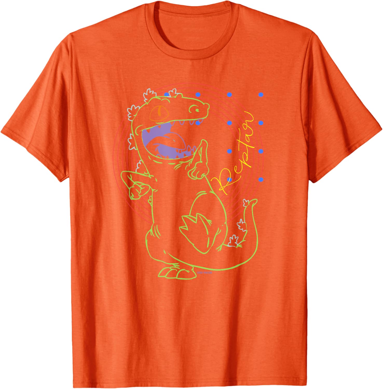 Mademark Rugrats Reptar Retro Outline T-Shirt for Nostalgic Fans - 13