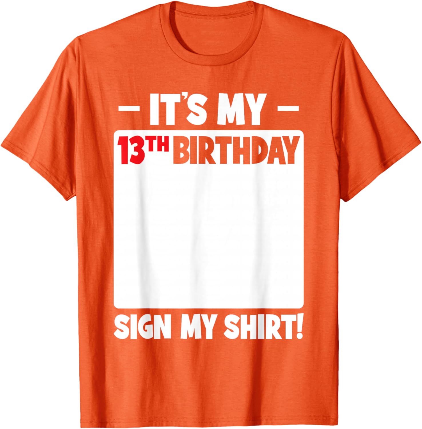 Cool 13th Birthday T-Shirt for Boys and Girls Fun Teenager Sign Design - 6