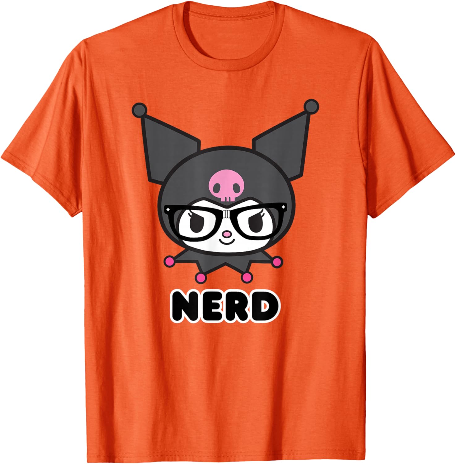 Cute SANRIO Kuromi Nerd Glasses T-Shirt for Fun Fashion Lovers - 5