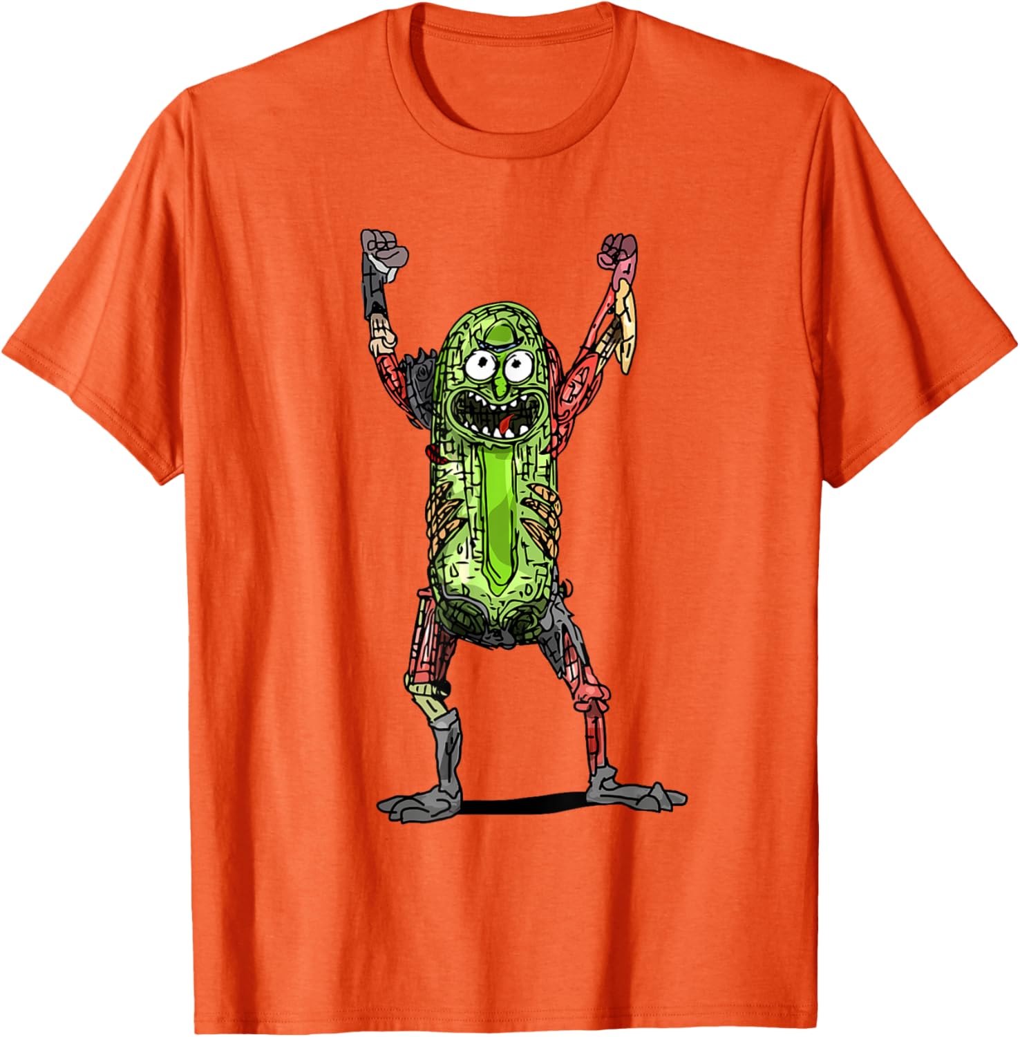 Mademark x Rick and Morty Pickle Rick Black T-Shirt for Fans - 18