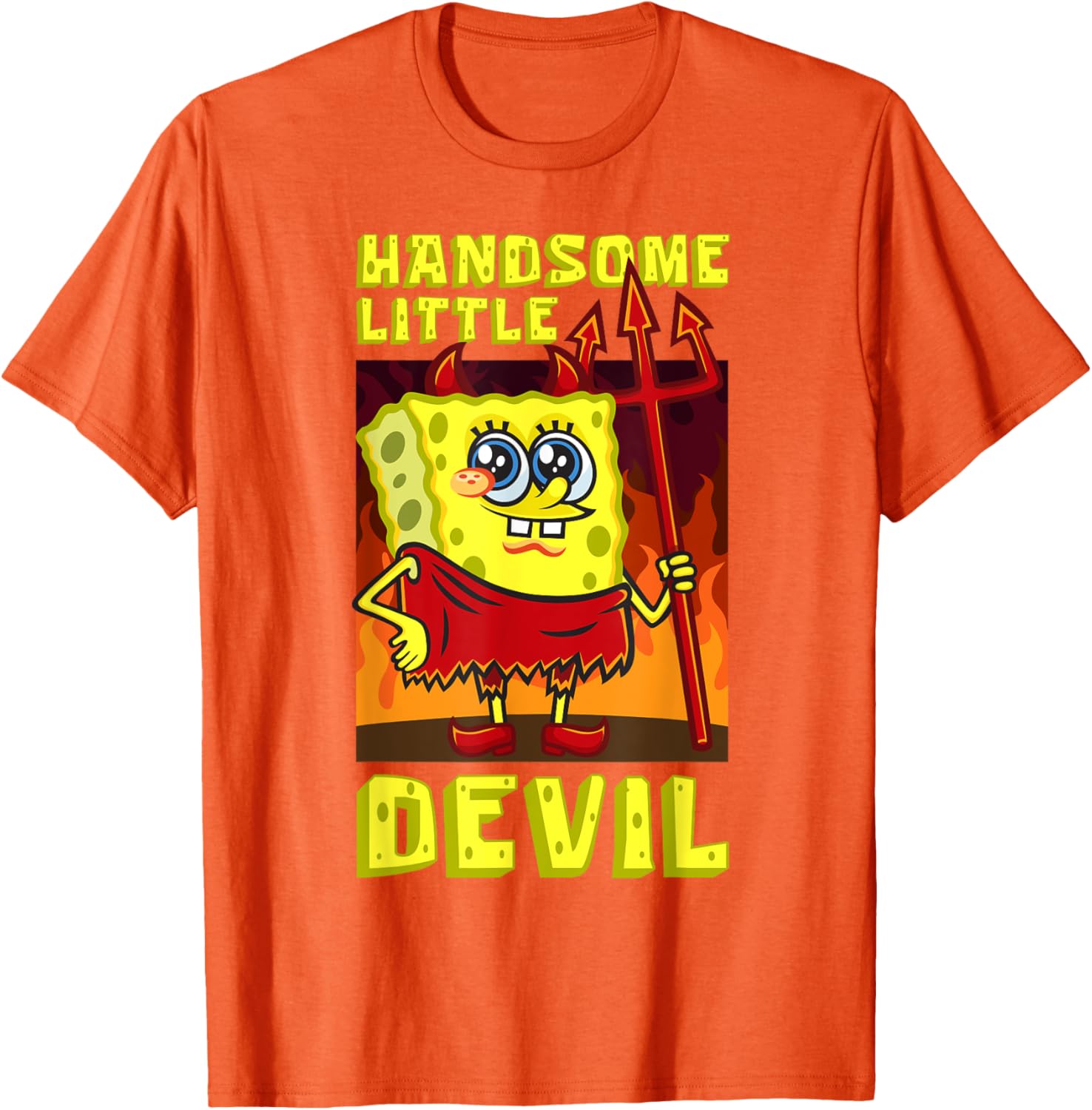 Mademark SpongeBob Handsome Little Devil Halloween Costume Kids T-Shirt - 9
