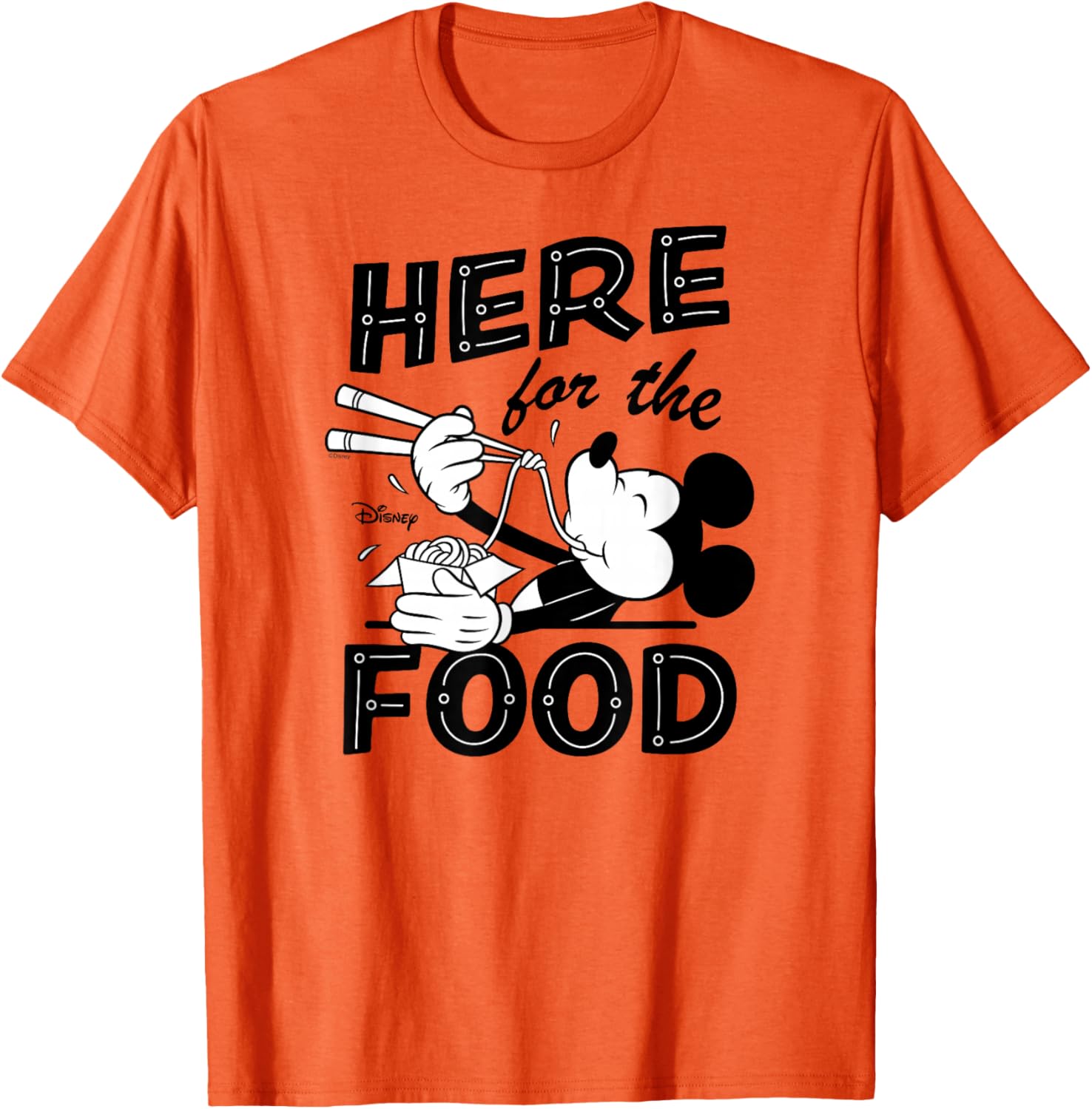 Disney Mickey Here for the Food T-Shirt Fun and Comfortable Apparel - 2