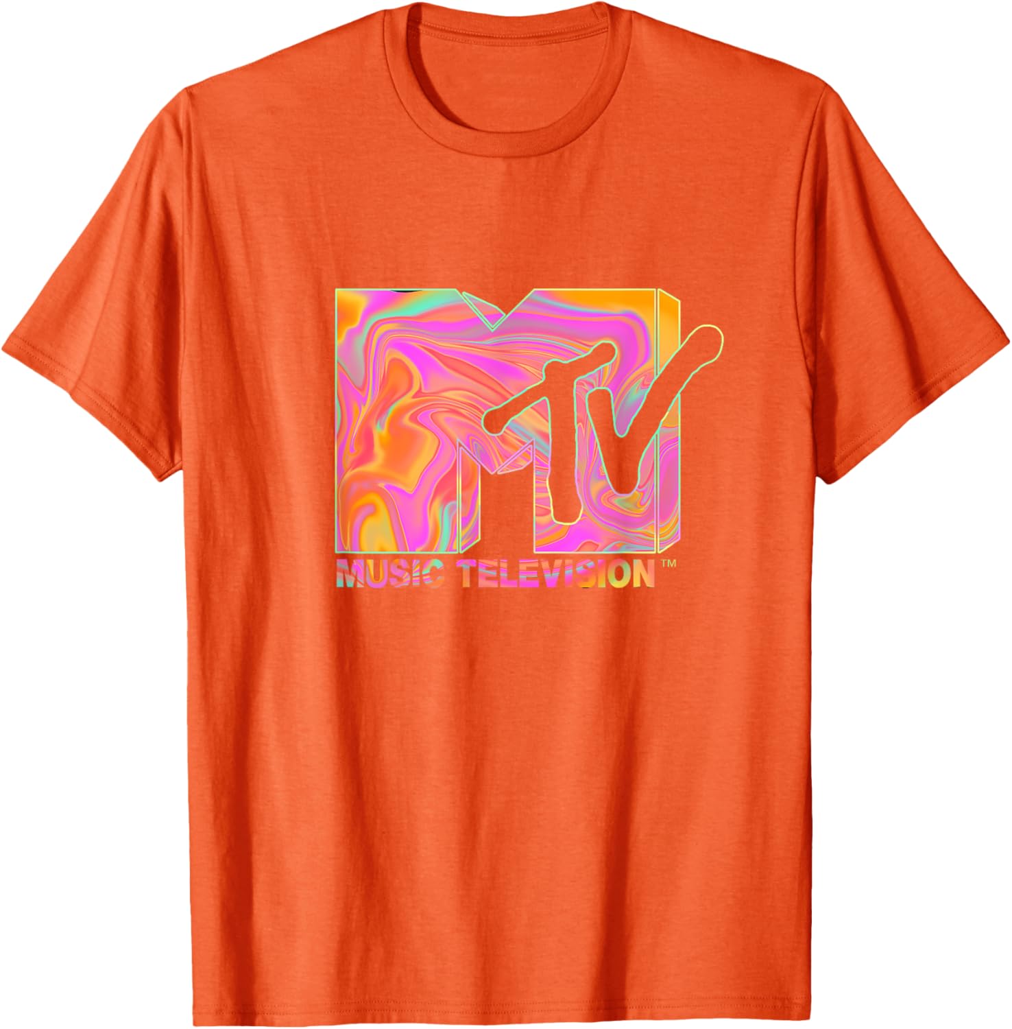 Mademark x MTV Retro Logo T-Shirt in 70s 80s Hippie Style Fashion - 8