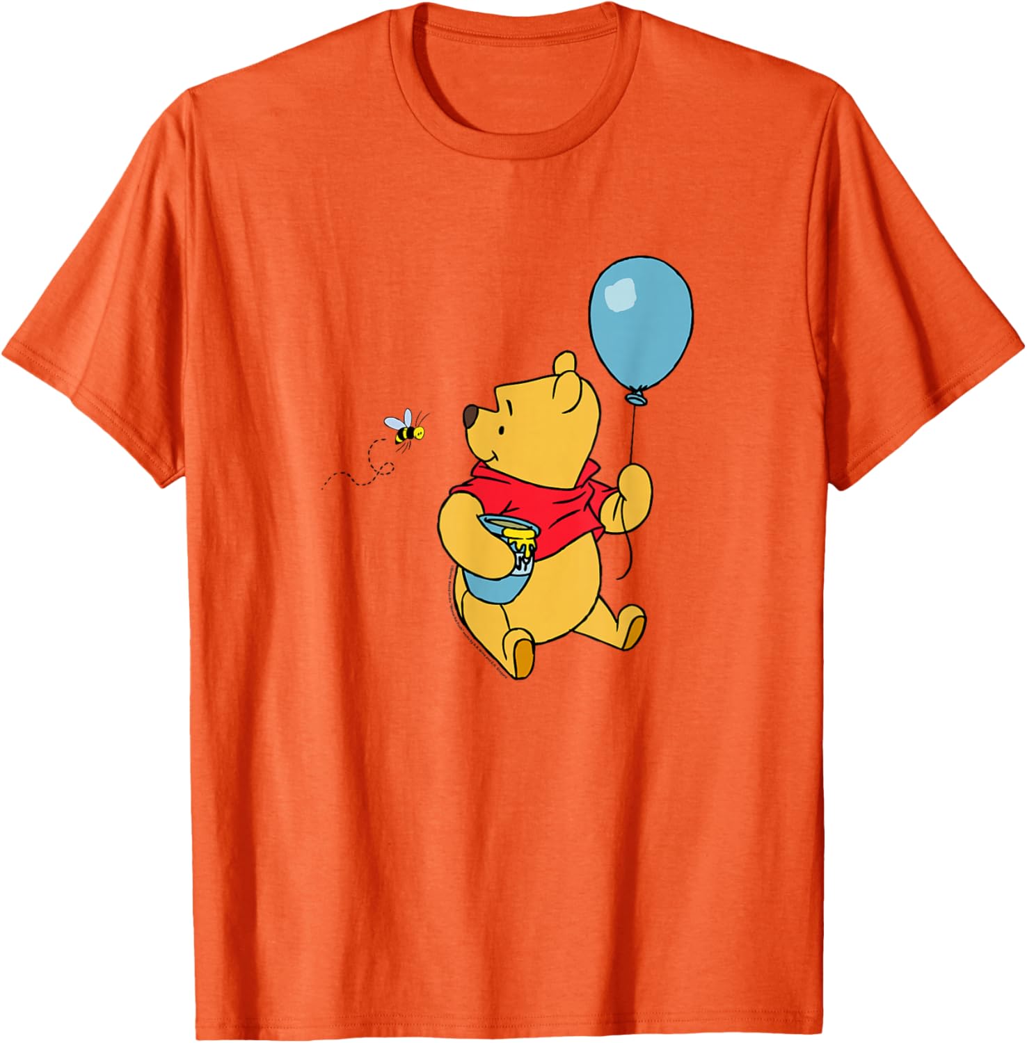 Adorable Disney Winnie the Pooh T-Shirt with Balloon and Honey Design - 3