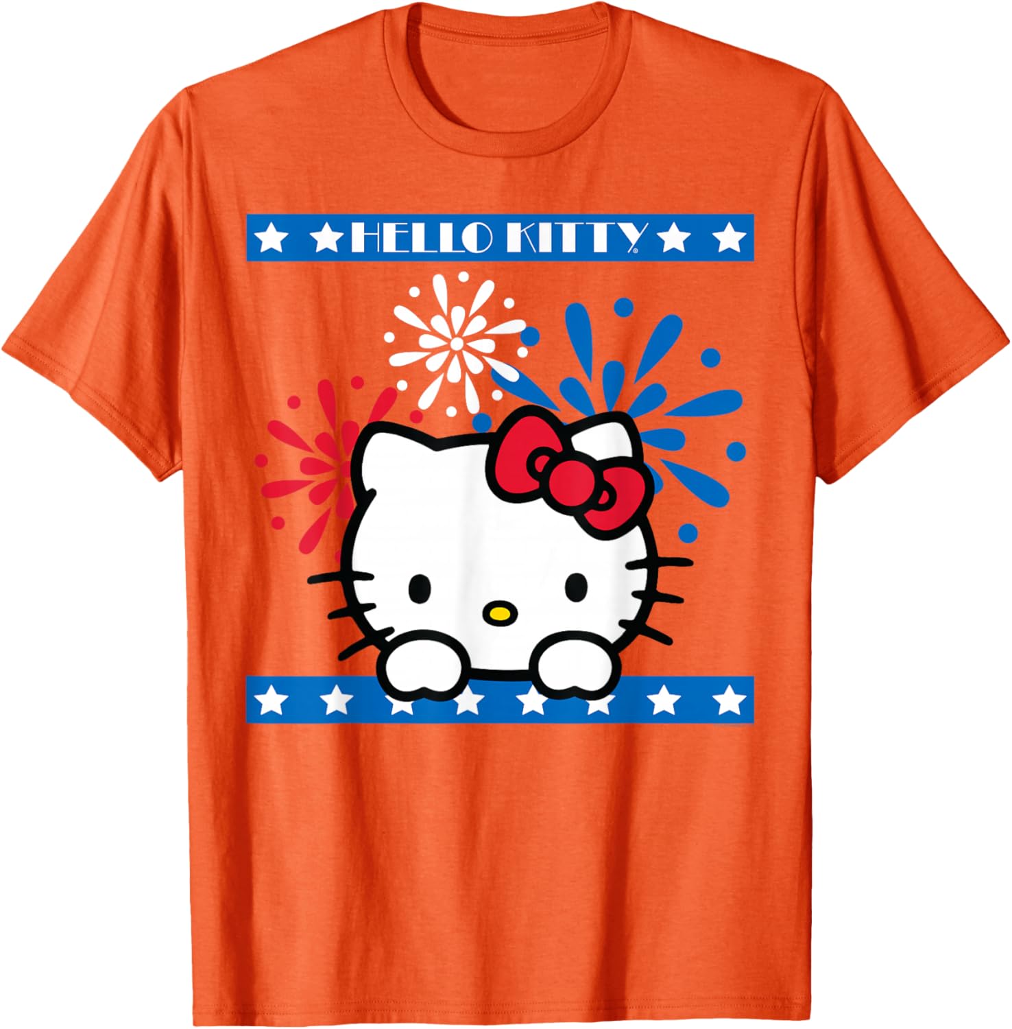 Hello Kitty Fireworks 4th of July T-Shirt for Women Girls Men Kids - 9