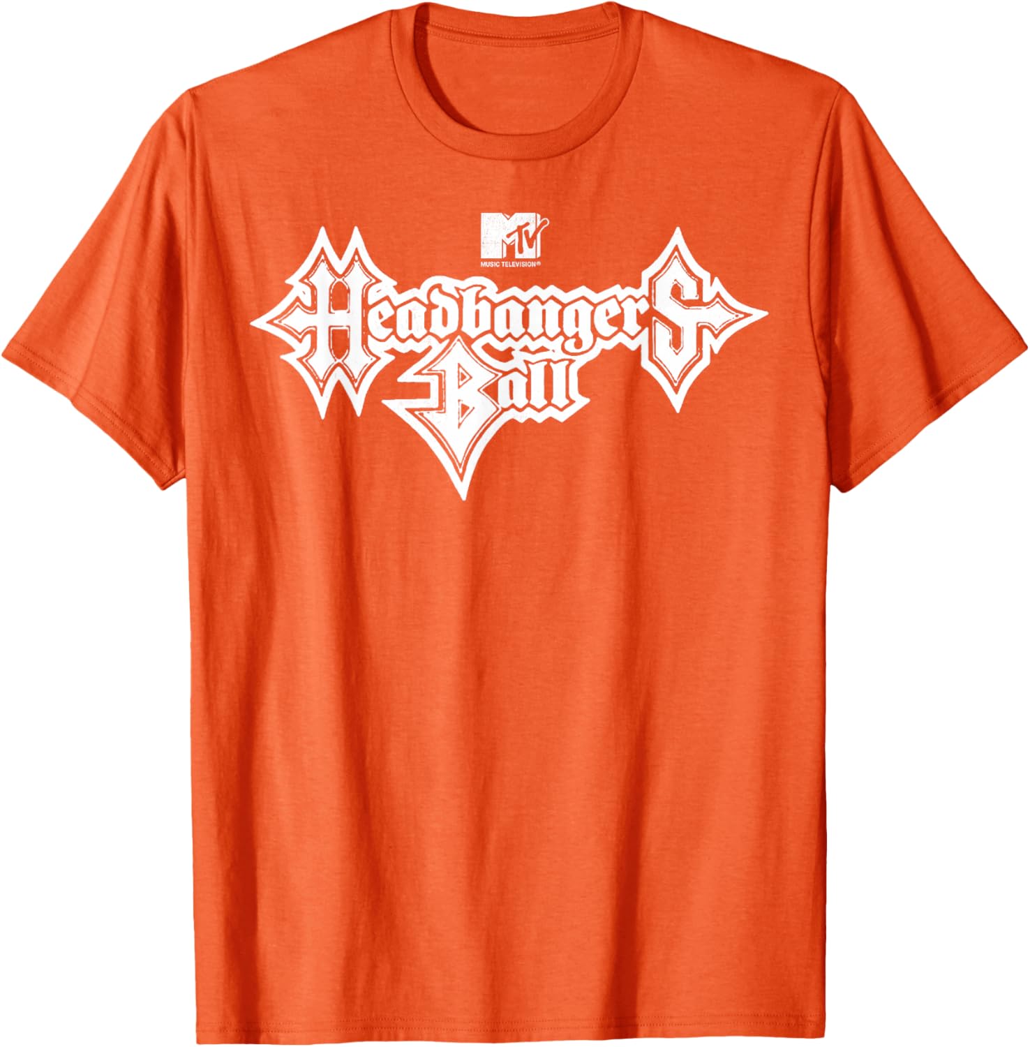 MTV Headbangers Ball Classic Fit Black T-Shirt with Metal Text Design - 12