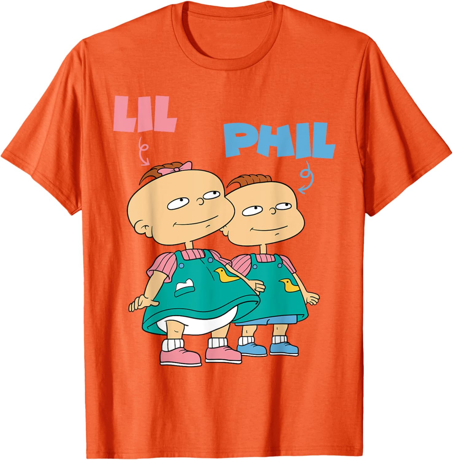 Mademark x Rugrats Lil and Phil Devil Twins T-Shirt for Kids and Adults - 23