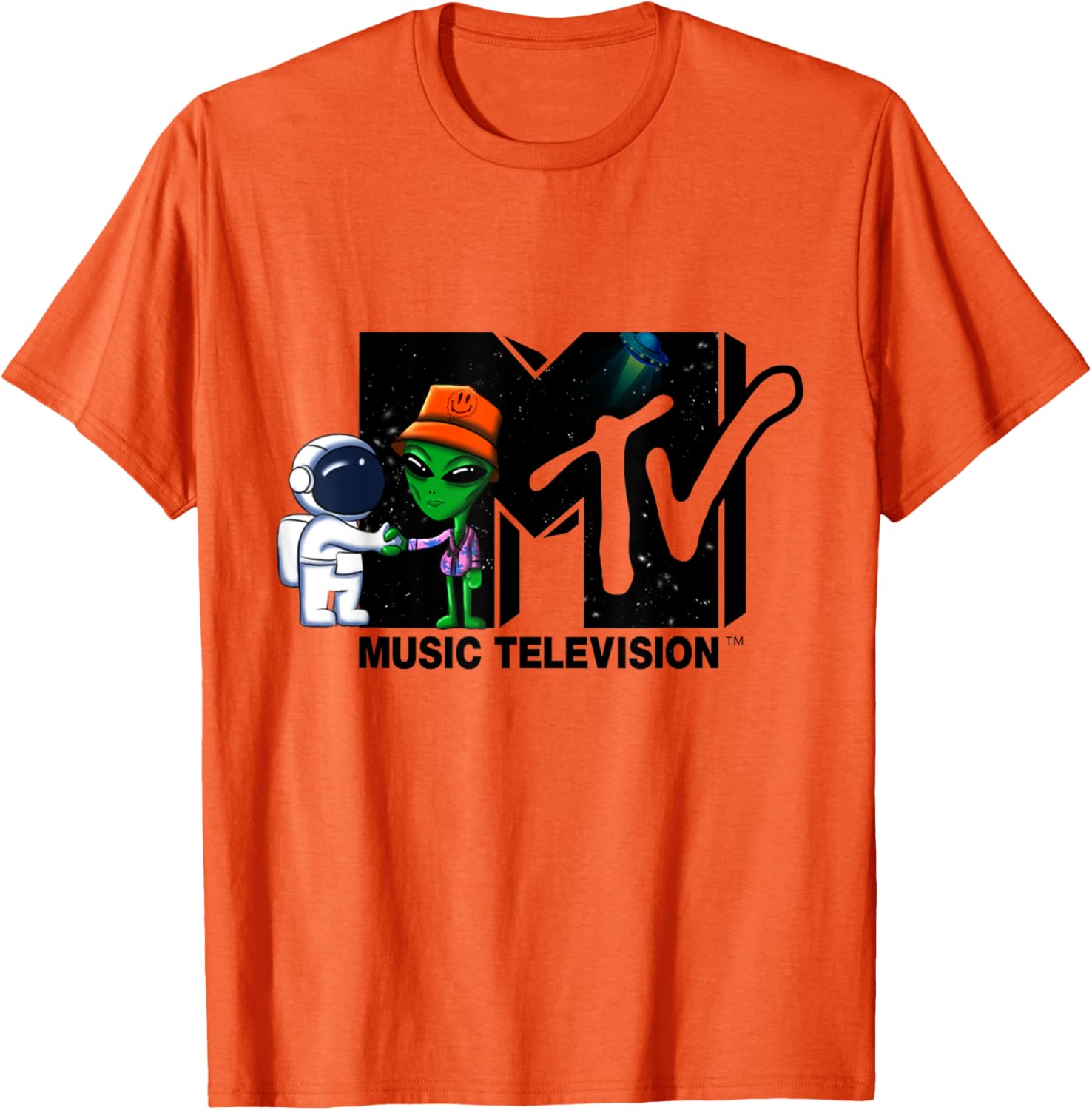 Mademark x MTV Astronaut Alien Space T-Shirt for Cool Street Style - 6