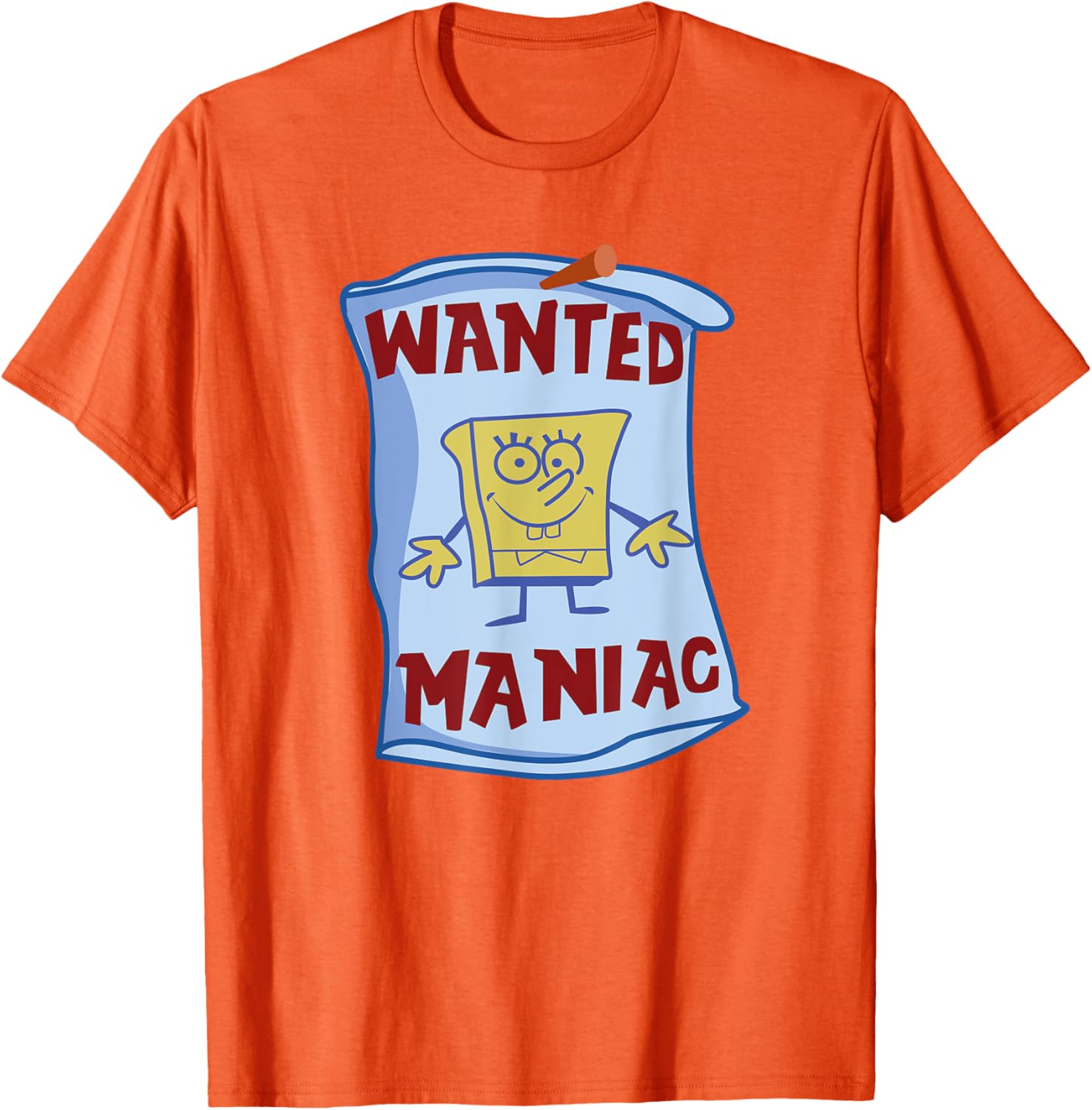 Mademark x SpongeBob SquarePants Wanted Maniac T-Shirt Fun Apparel - 11