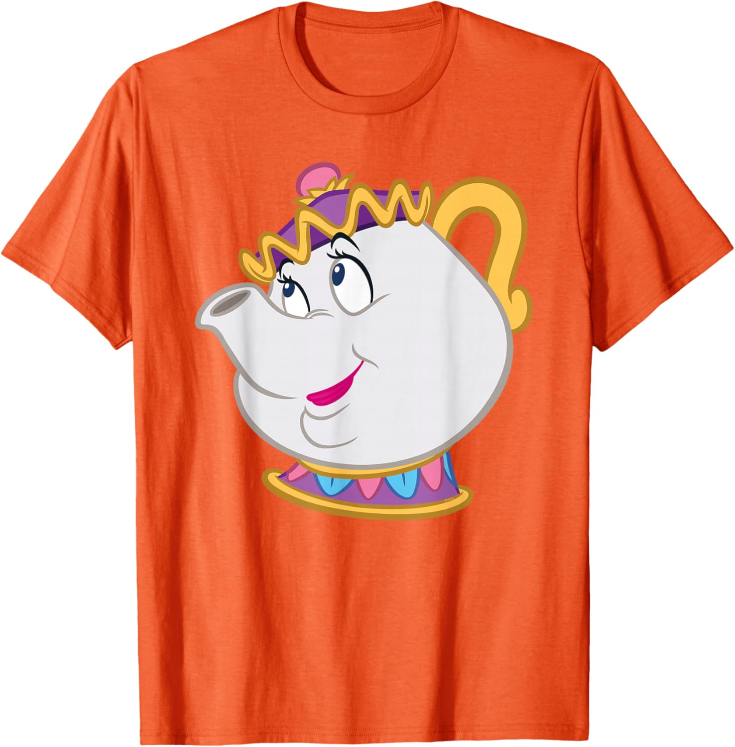 Disney Beauty and the Beast Mrs. Potts Big Face Costume T-Shirt for Fans - 1