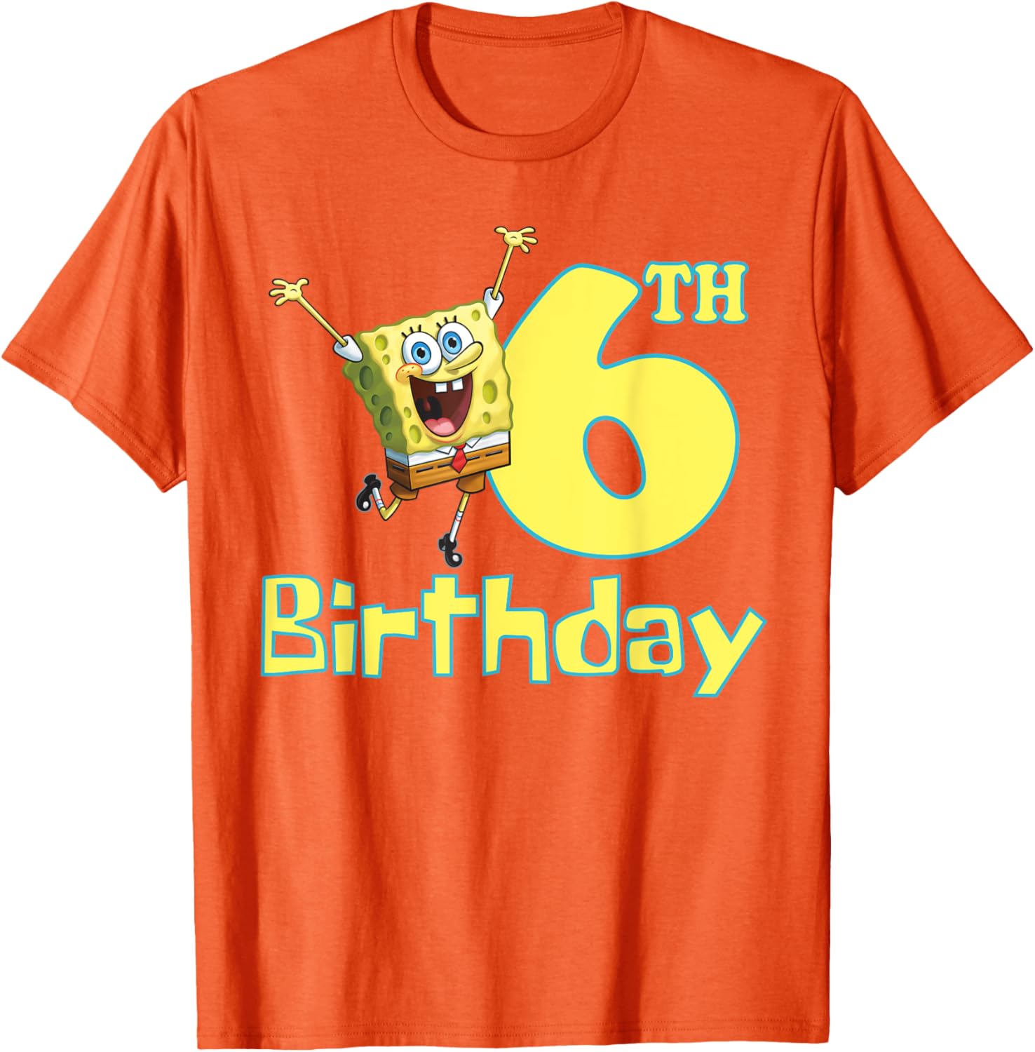 Mademark x SpongeBob SquarePants 6th Birthday T-Shirt for Kids - 4