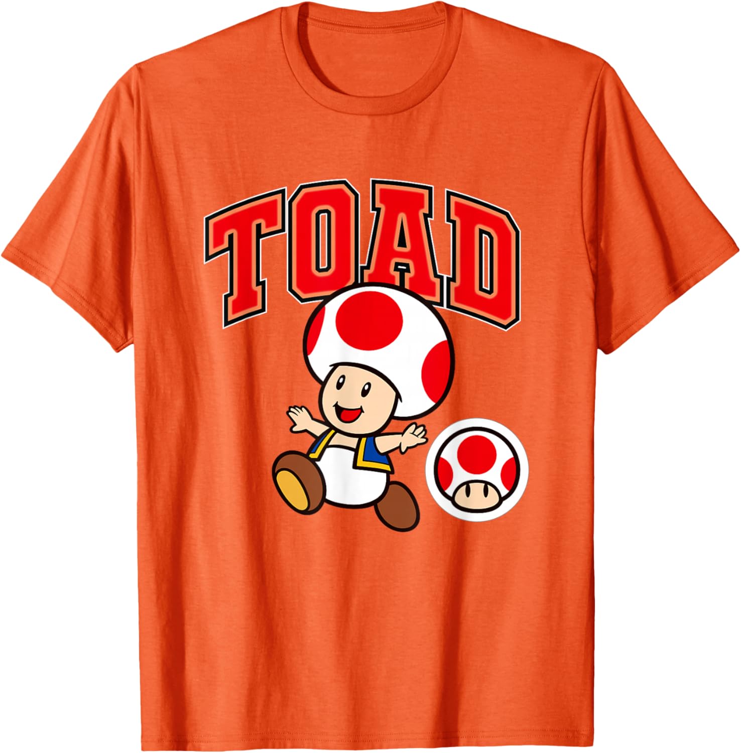 Super Mario Toad Collegiate Style T-Shirt for Fun Gaming Fashion - 10