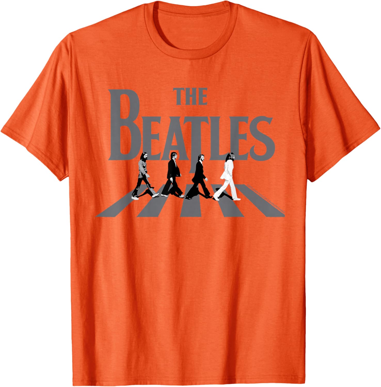 The Beatles Abbey Road Greyscale T-Shirt for Music Lovers - 4