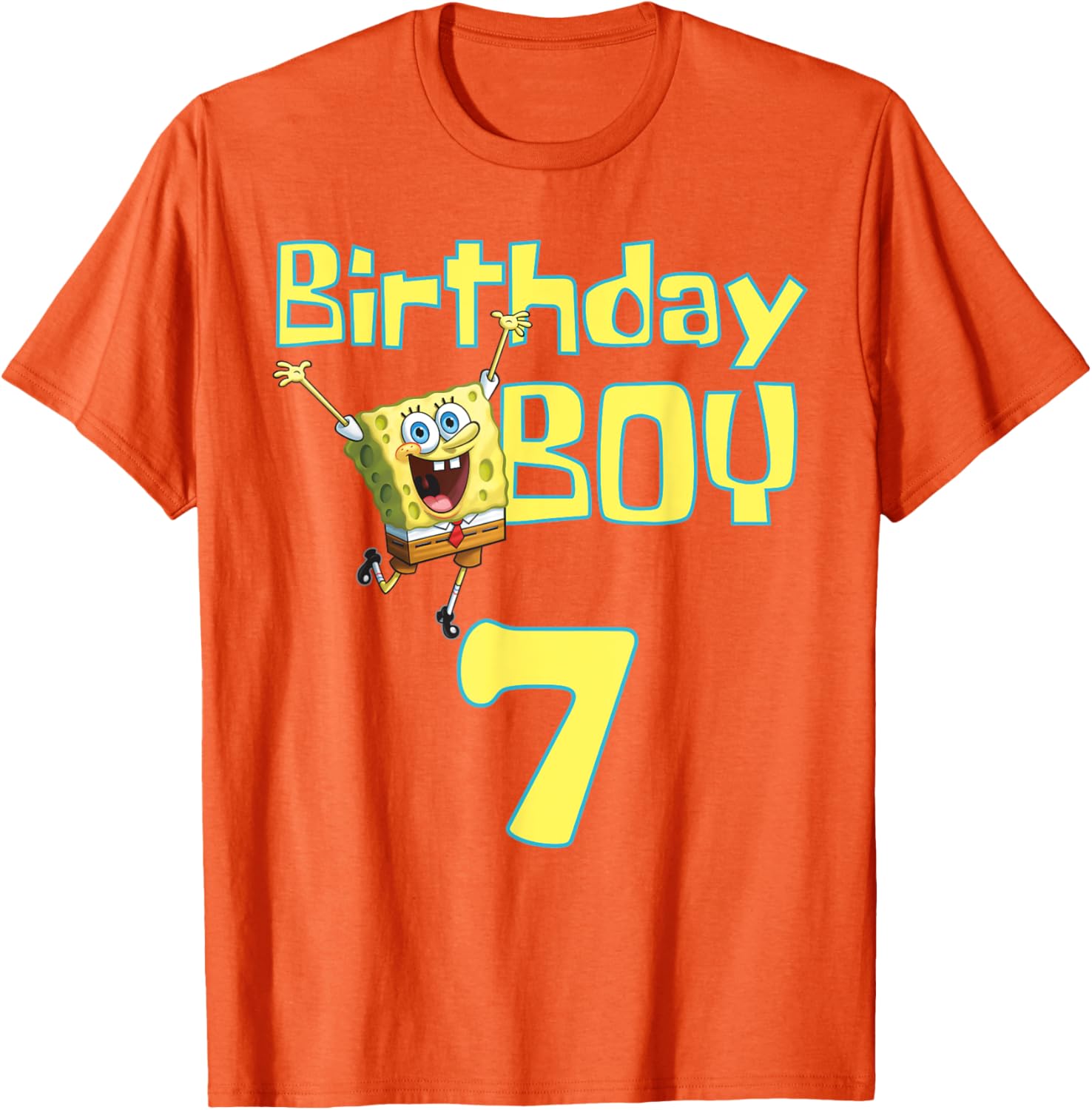 SpongeBob SquarePants Birthday Boy 7 T-Shirt for Fun Celebrations - 12