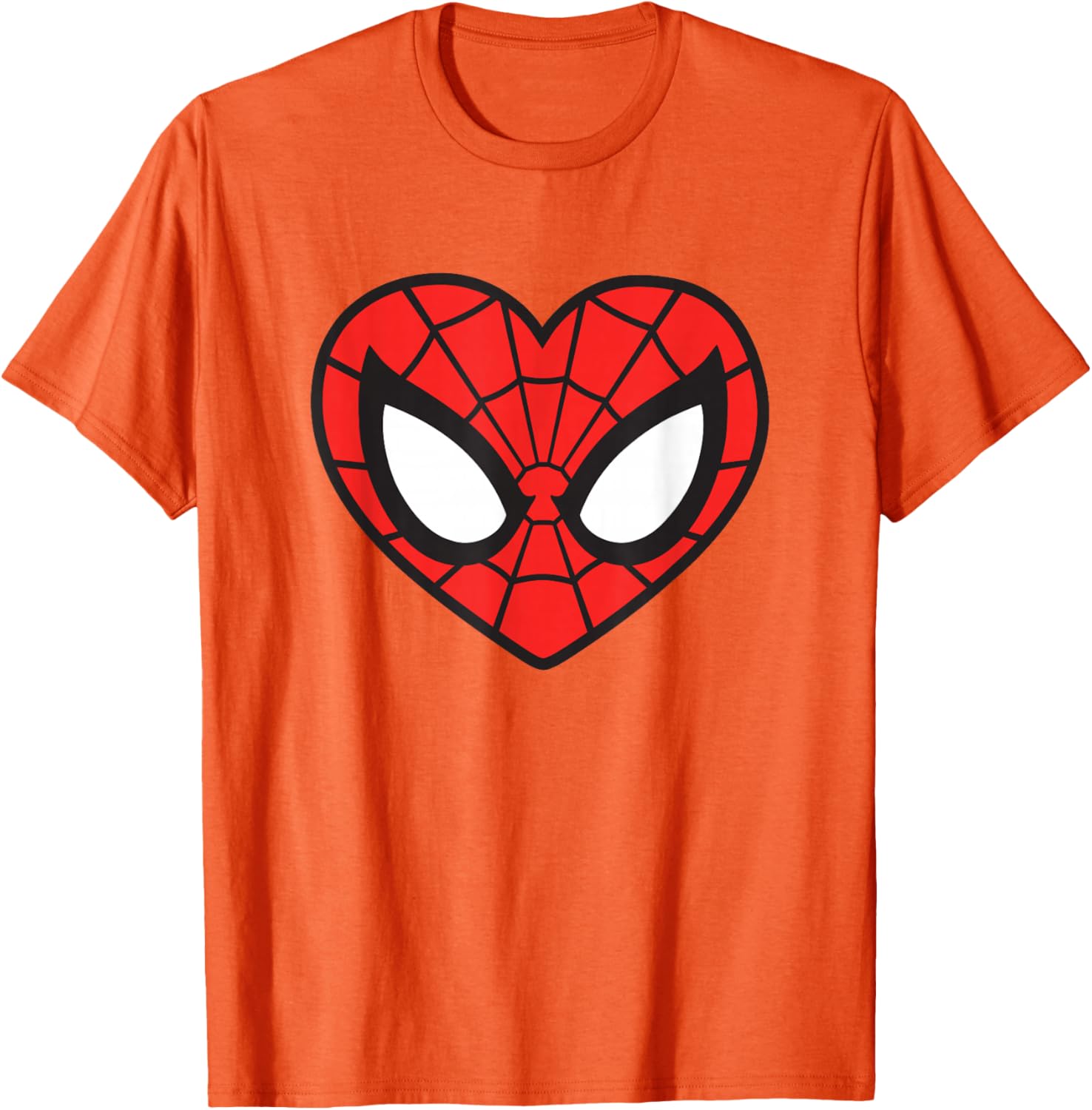 Marvel Spider-Man Heart Mask Logo T-Shirt Stylish Graphic Tee for Fans - 26