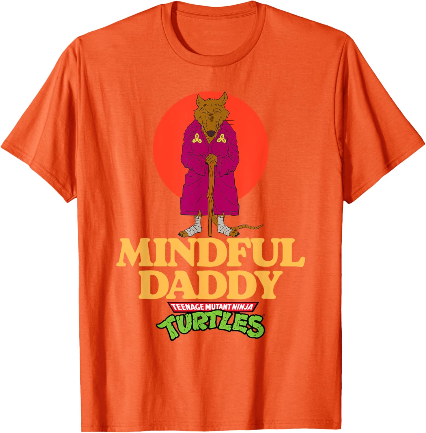 Mindful Daddy Splinter TMNT Father's Day T-Shirt for Super Dads - 3