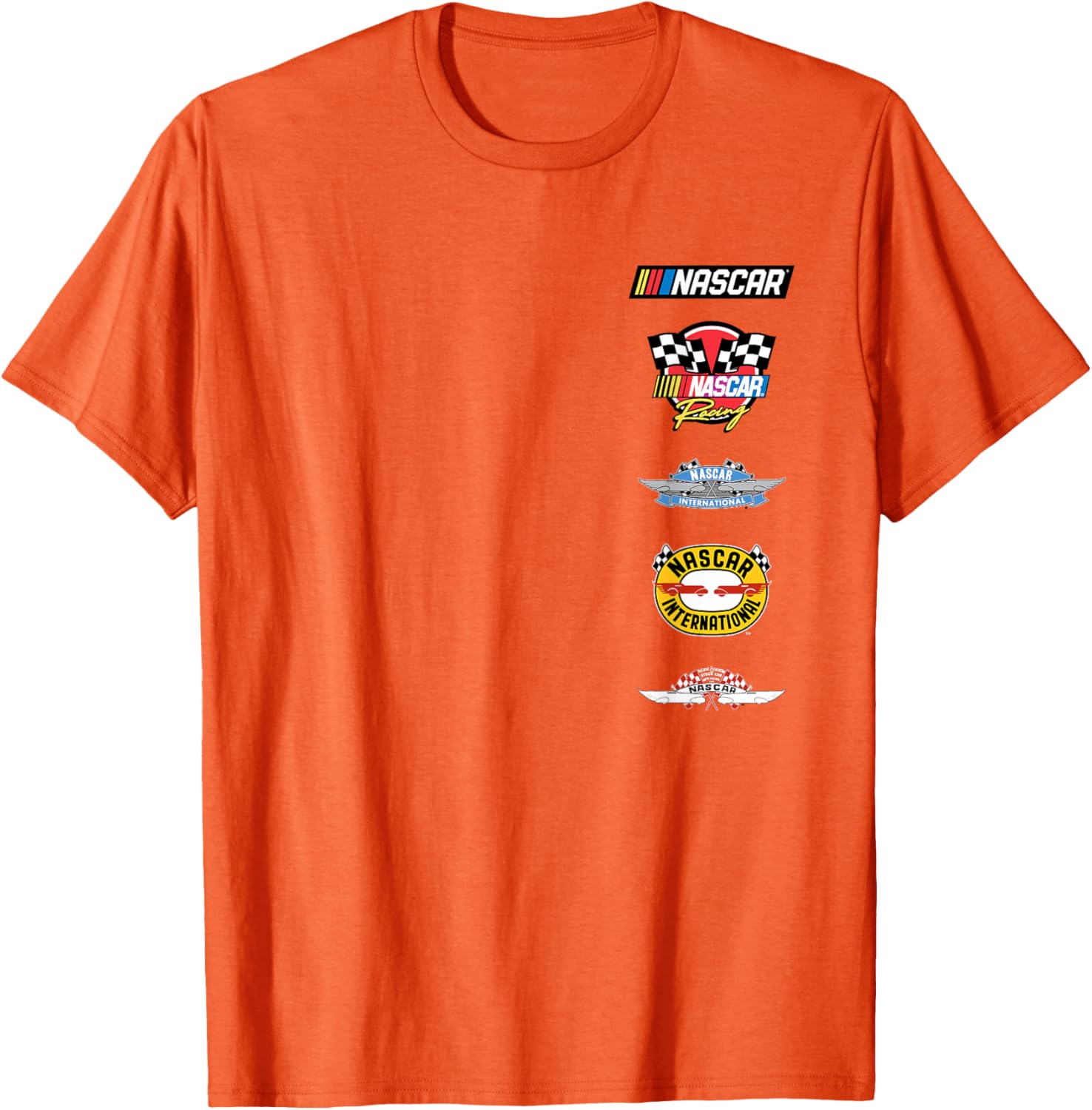 NASCAR Stacked Historical Racing Logos T-Shirt for Racing Fans - 6