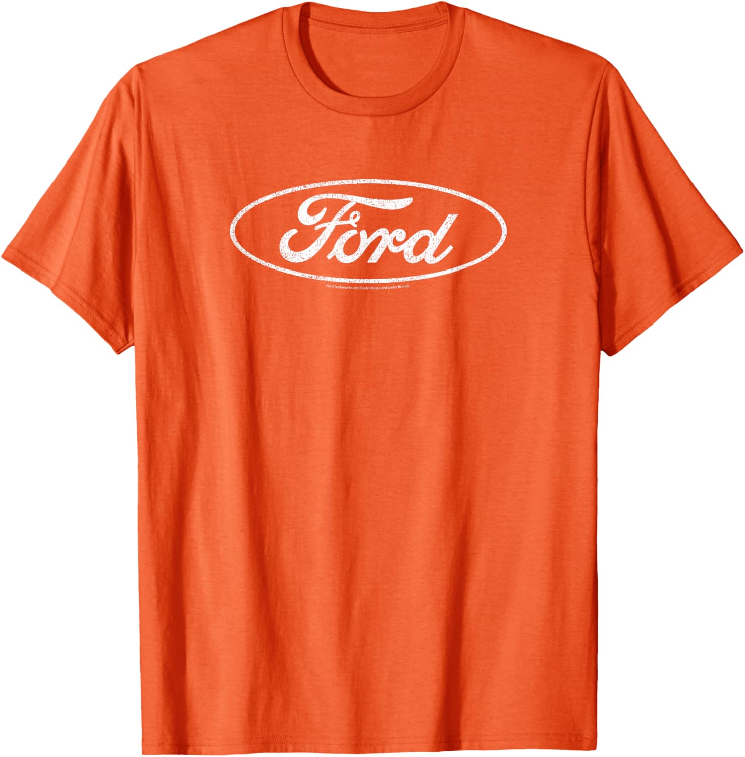 Ford Distressed White Oval Logo T-Shirt for Casual Style and Comfort - 5