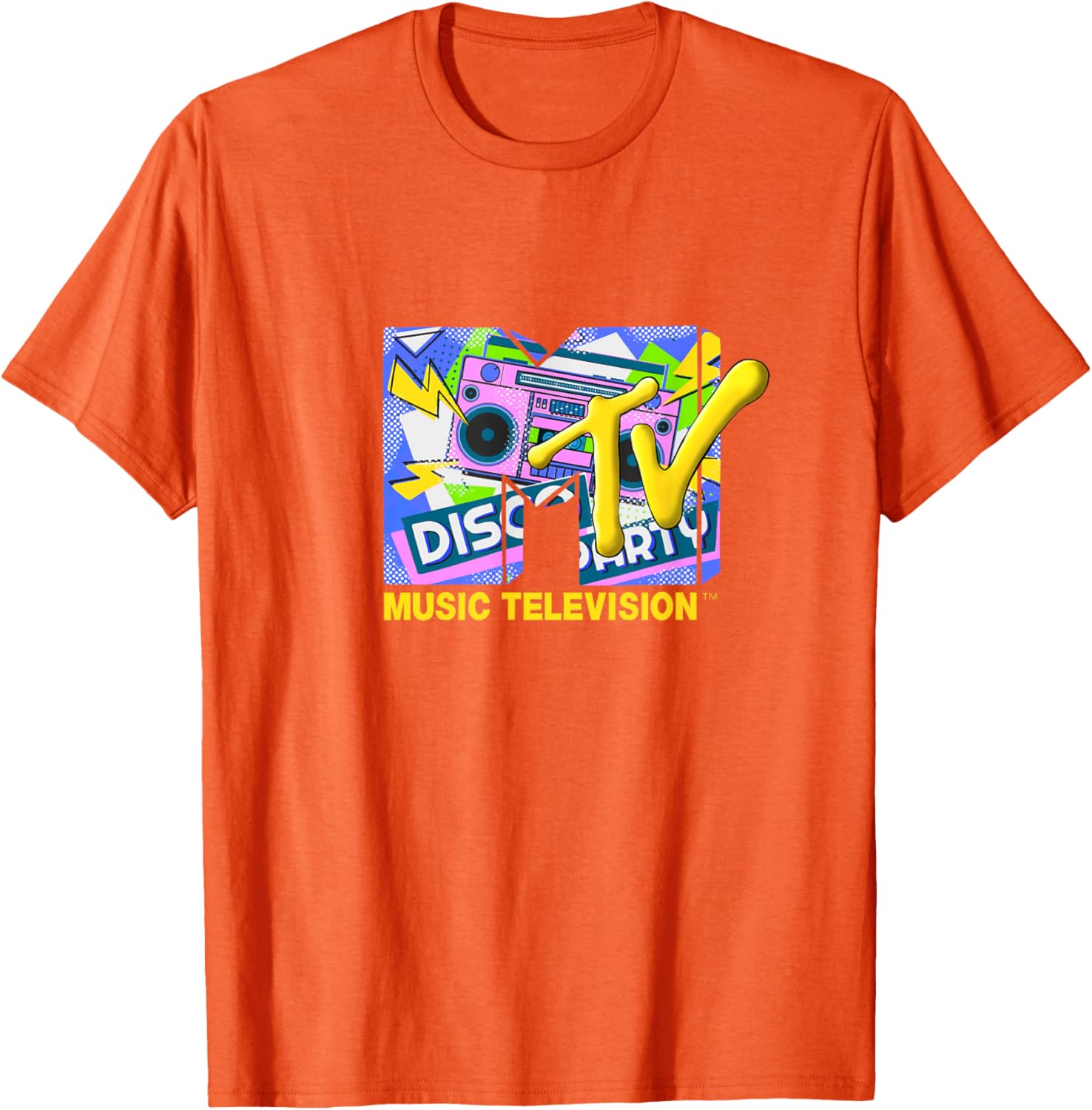 Mademark x MTV Disco Party T-Shirt with Official Logo and Ghettoblaster - 14
