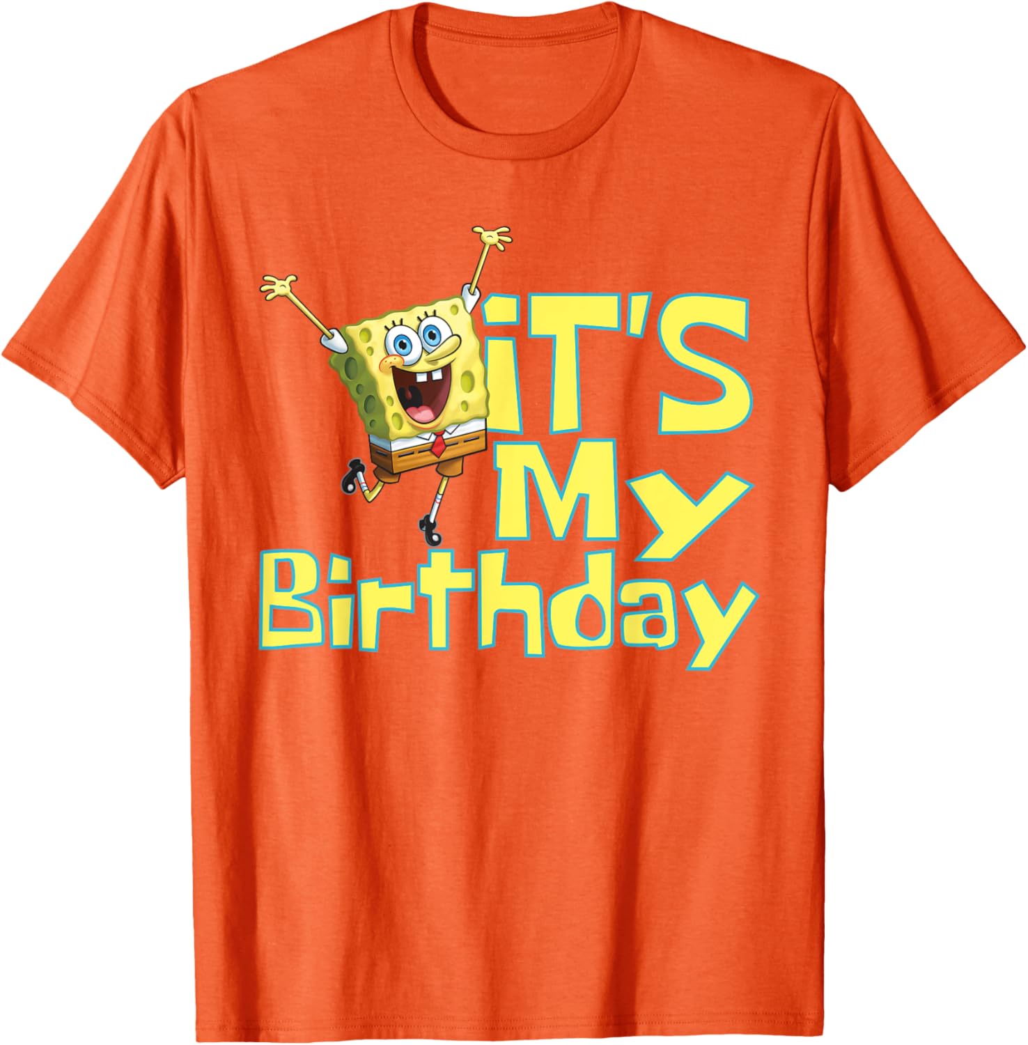 Mademark SpongeBob SquarePants It's My Birthday T-Shirt for Kids - 11