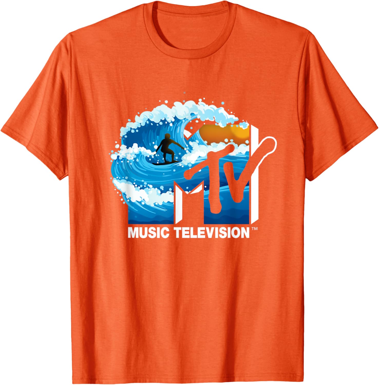 Mademark x MTV Surfer Wave T-Shirt - Cool Official Logo Apparel - 10