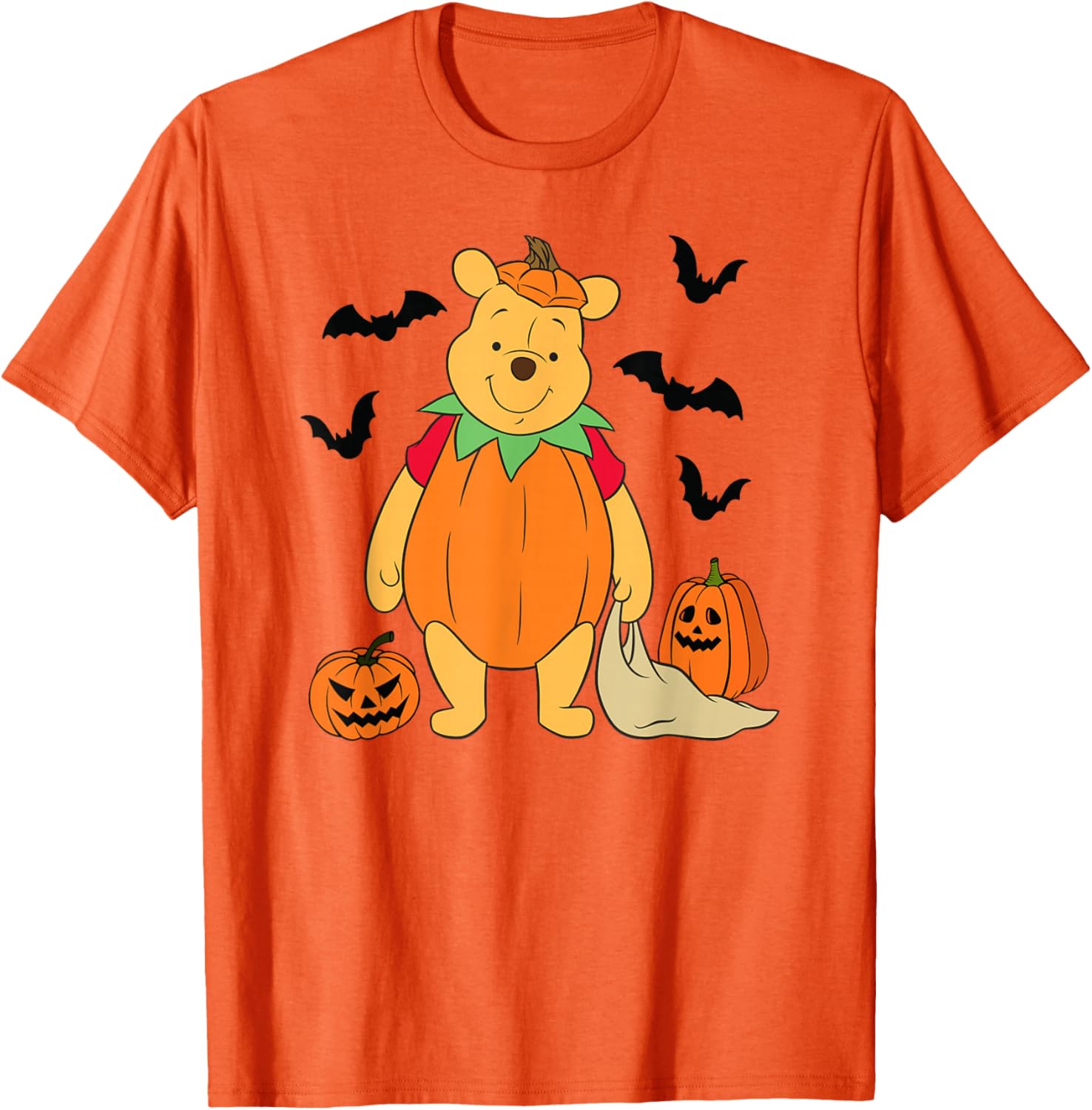 Disney Winnie the Pooh Halloween Big Pumpkin T-Shirt for Kids and Adults - 4