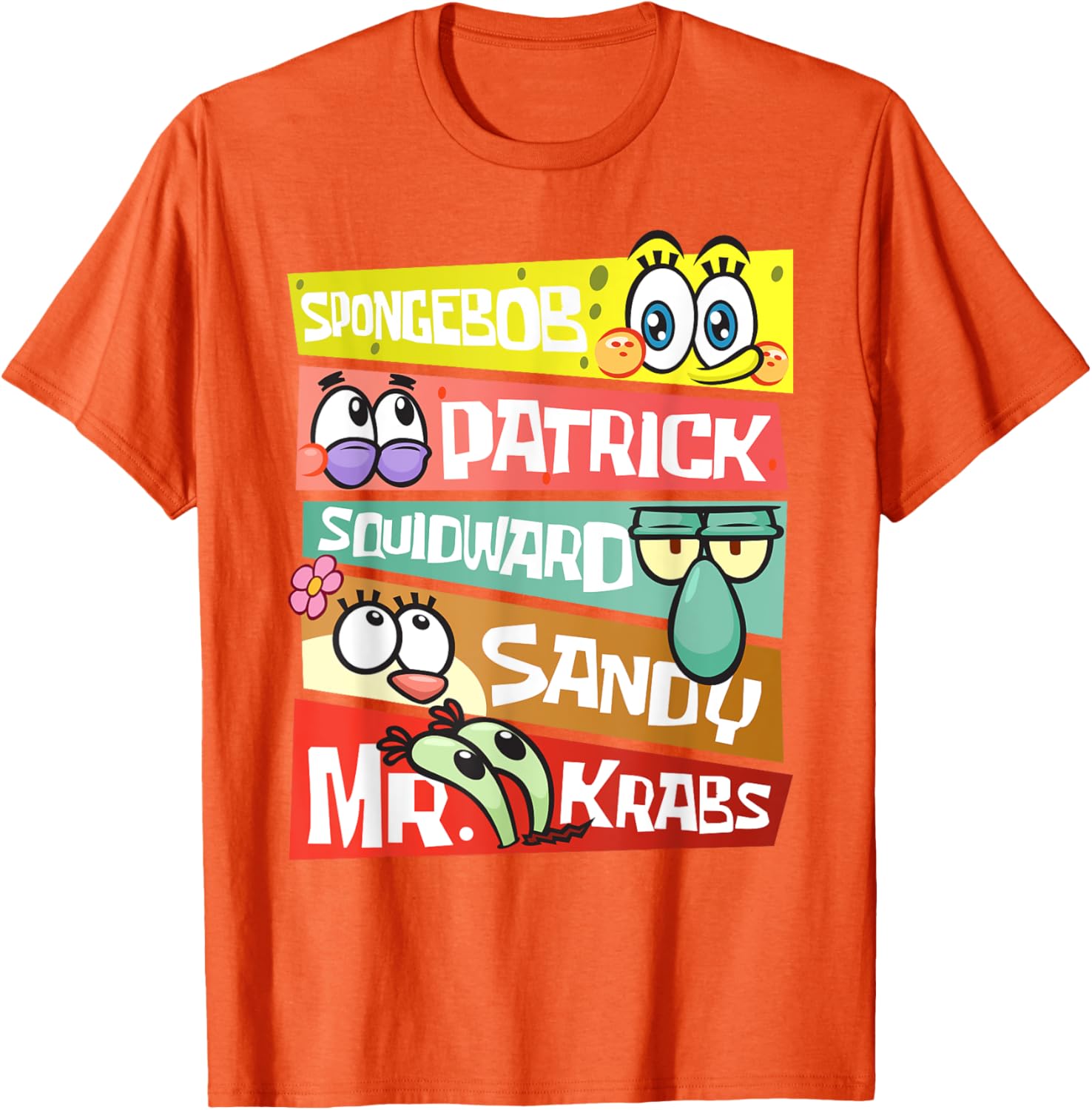 Mademark SpongeBob SquarePants T-Shirt Featuring Patrick, Squidward & Friends - 1