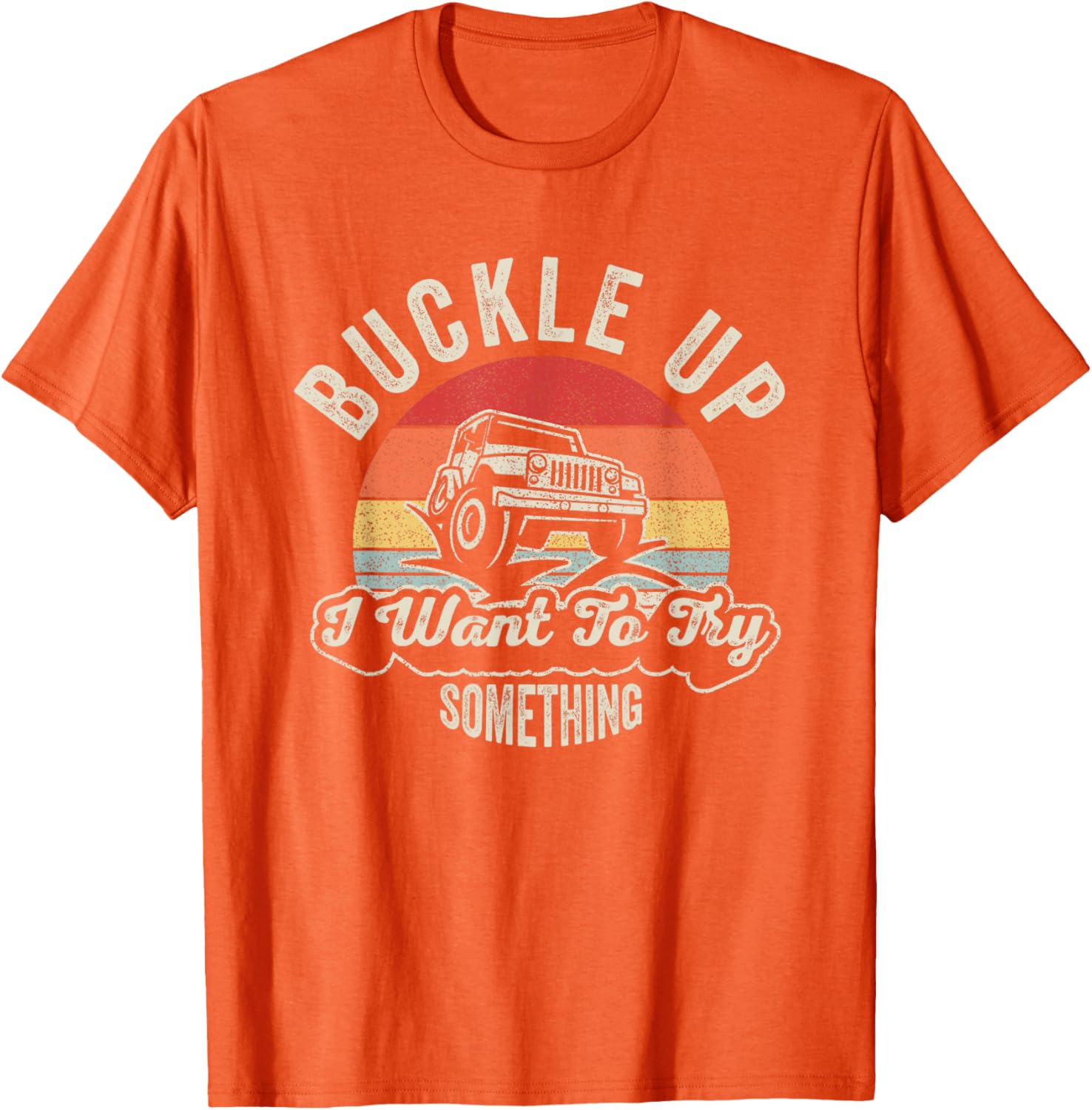 Vintage Offroad Car T-Shirt Buckle Up Adventure Awaits for Outdoor Lovers - 14