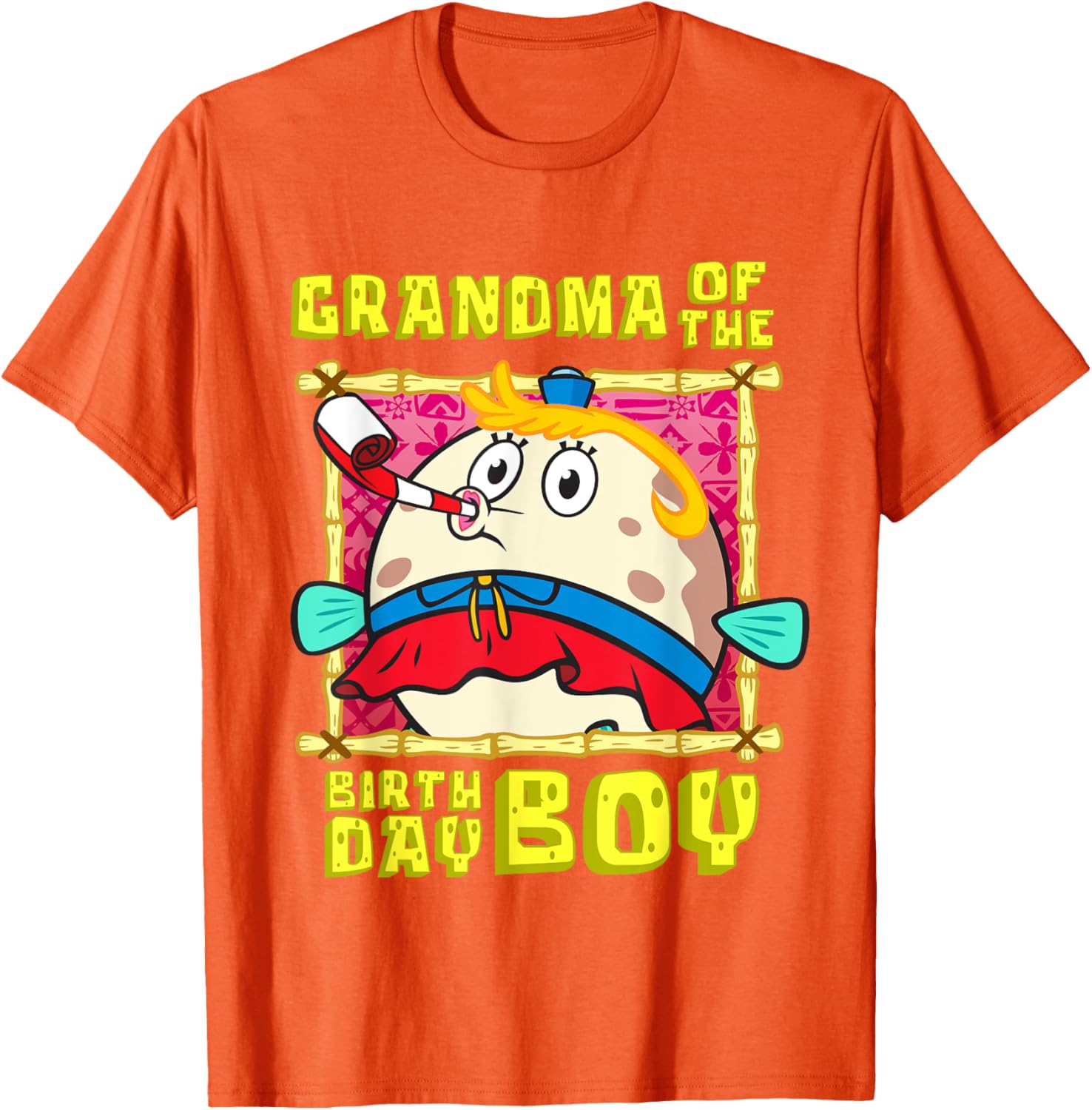 Mademark SpongeBob Mrs Puff Grandma Birthday Boy T-Shirt for All Ages - 12
