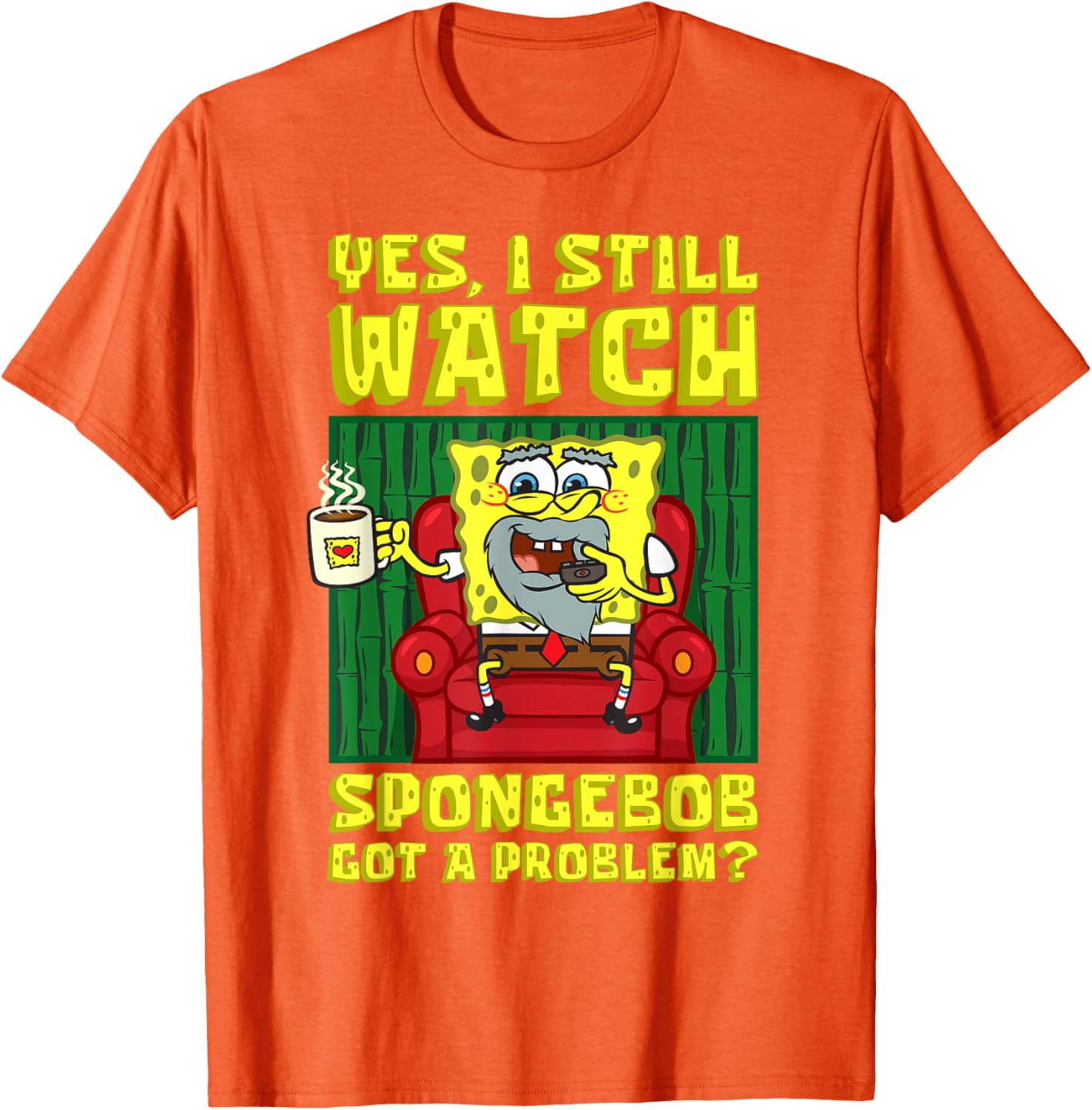 Mademark x SpongeBob Adult T-Shirt I Still Watch SpongeBob Humor Tee - 14