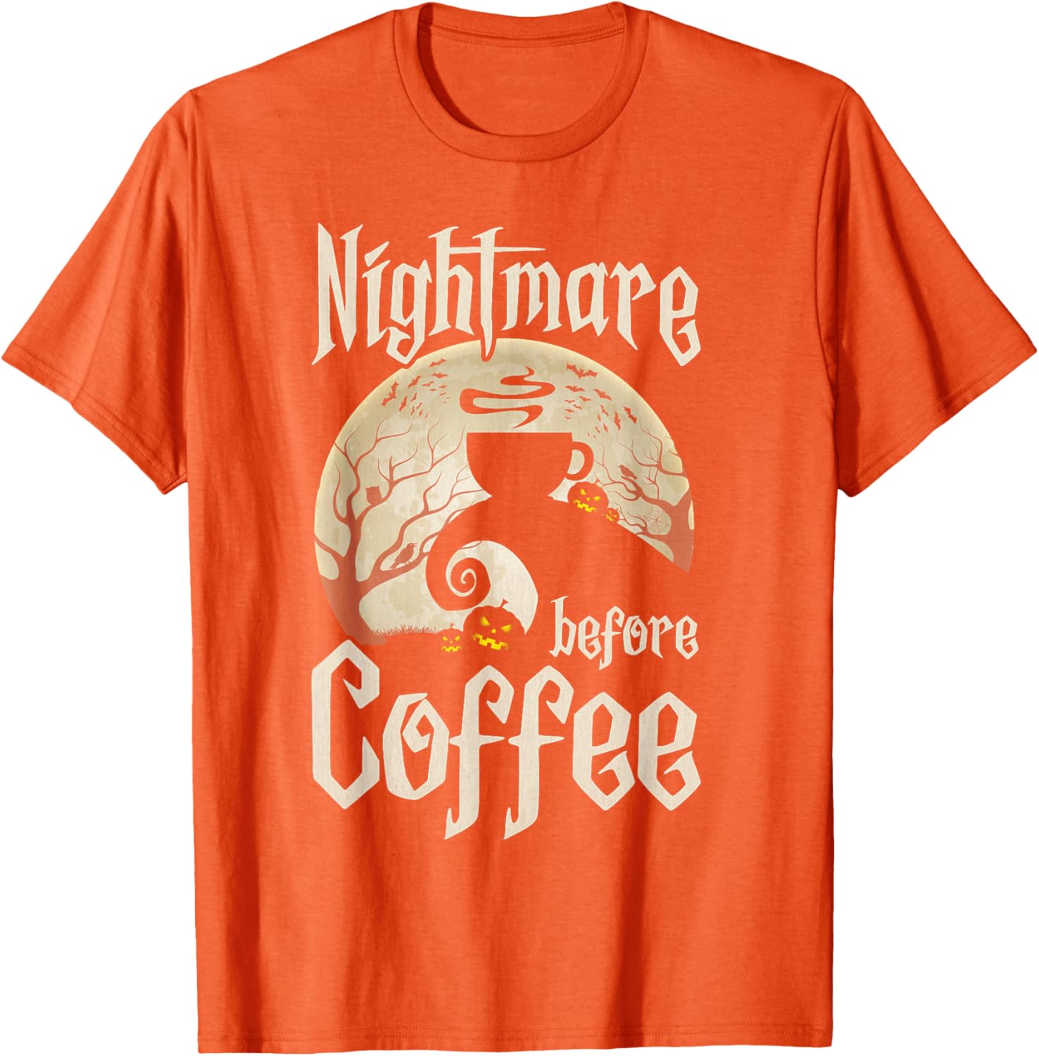 Cute Nightmare Before Coffee Halloween Shirt Funny Gift for Her - 5