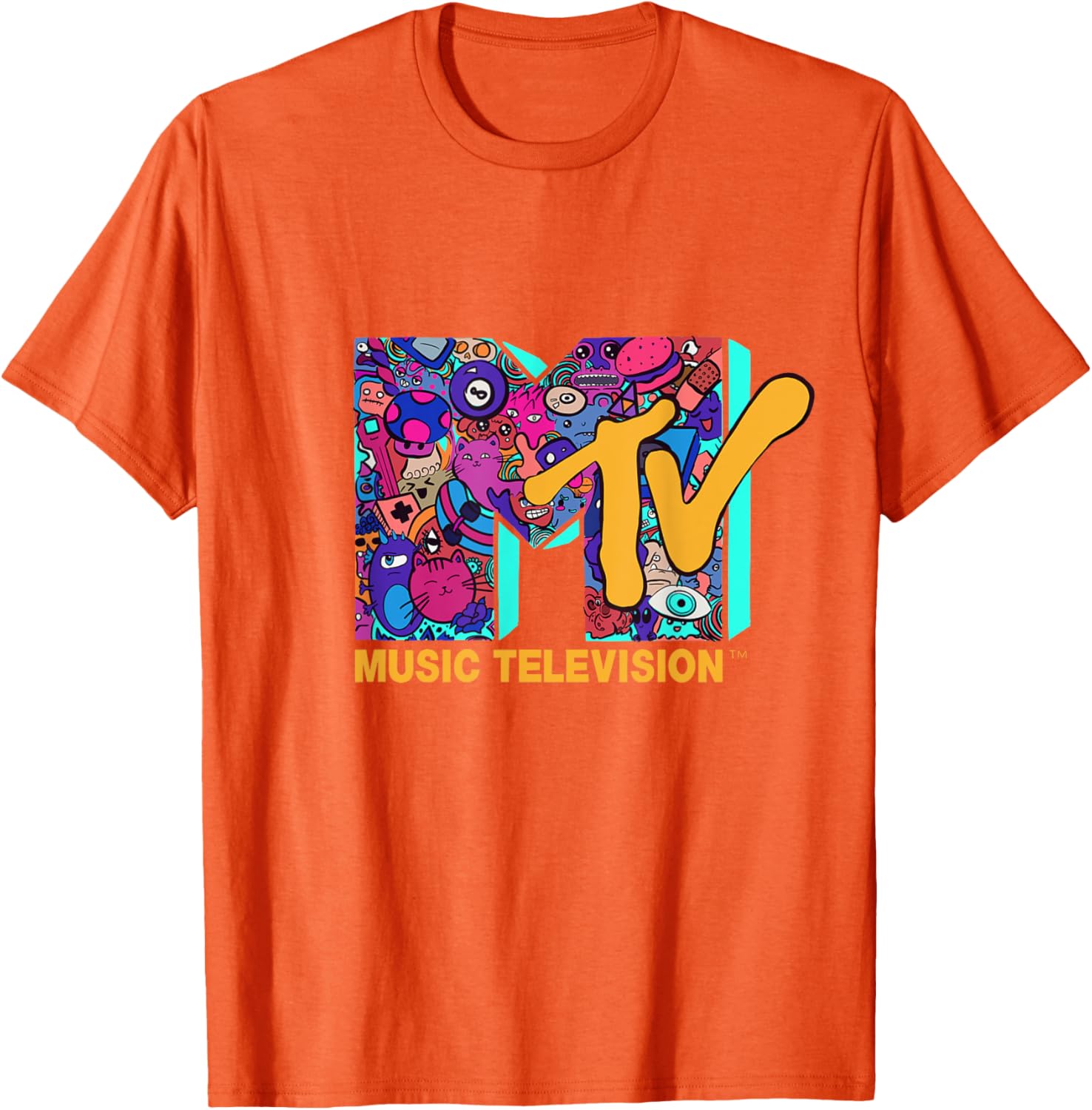 Mademark x MTV Official Logo T-Shirt in Modern Comic Style Design - 10