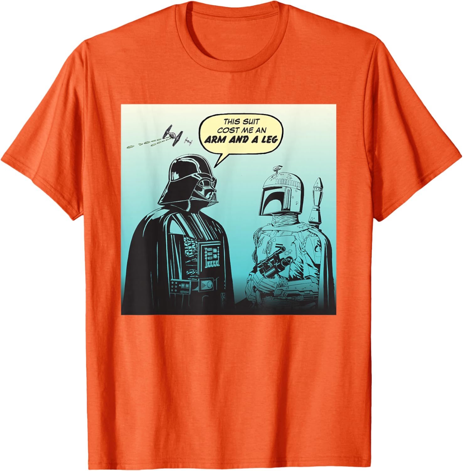 Star Wars Funny Darth Vader and Boba Fett Comic T-Shirt for Fans - 16