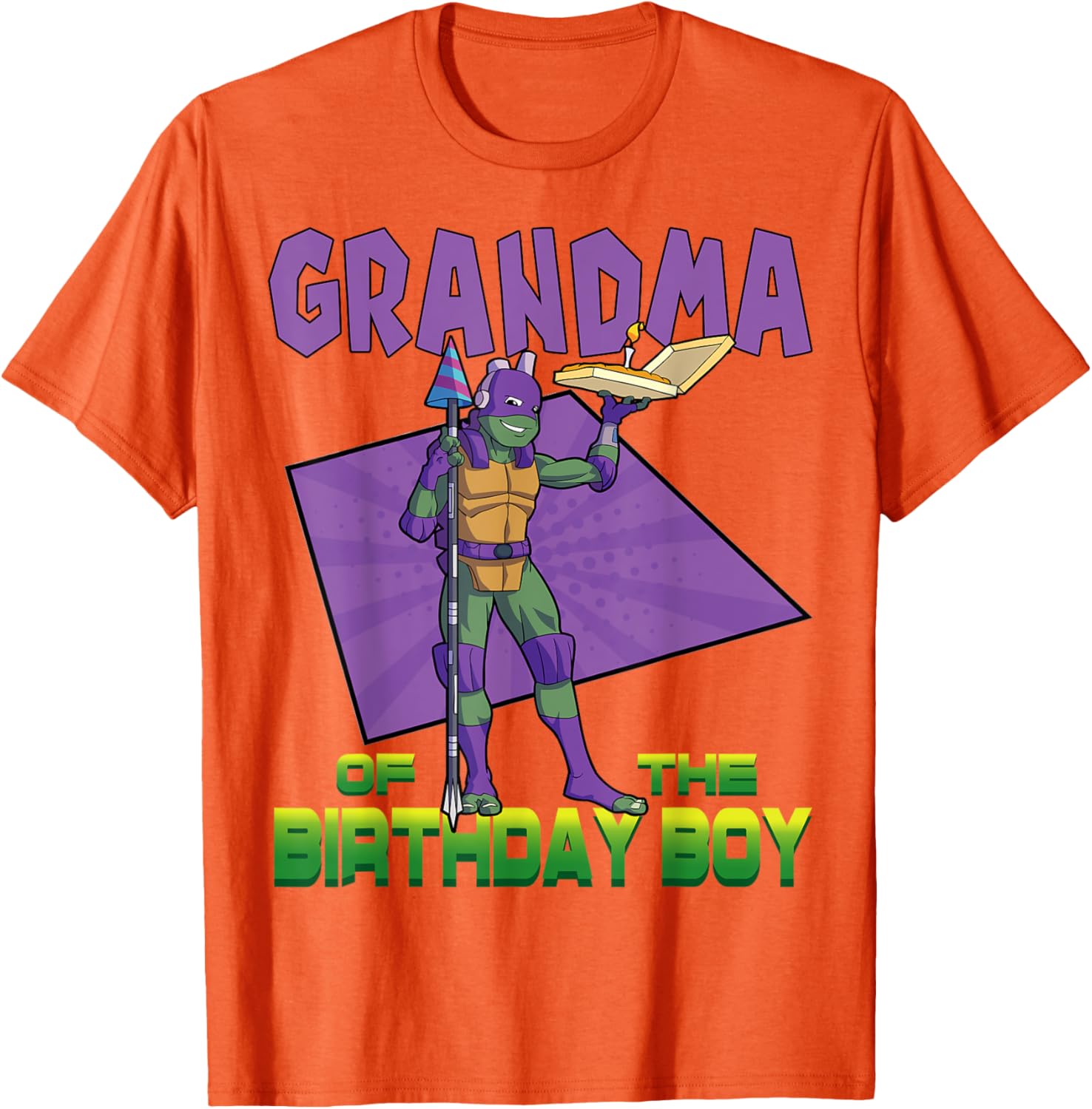 Mademark Teenage Mutant Ninja Turtles Donnie Birthday Pizza T-Shirt - 26