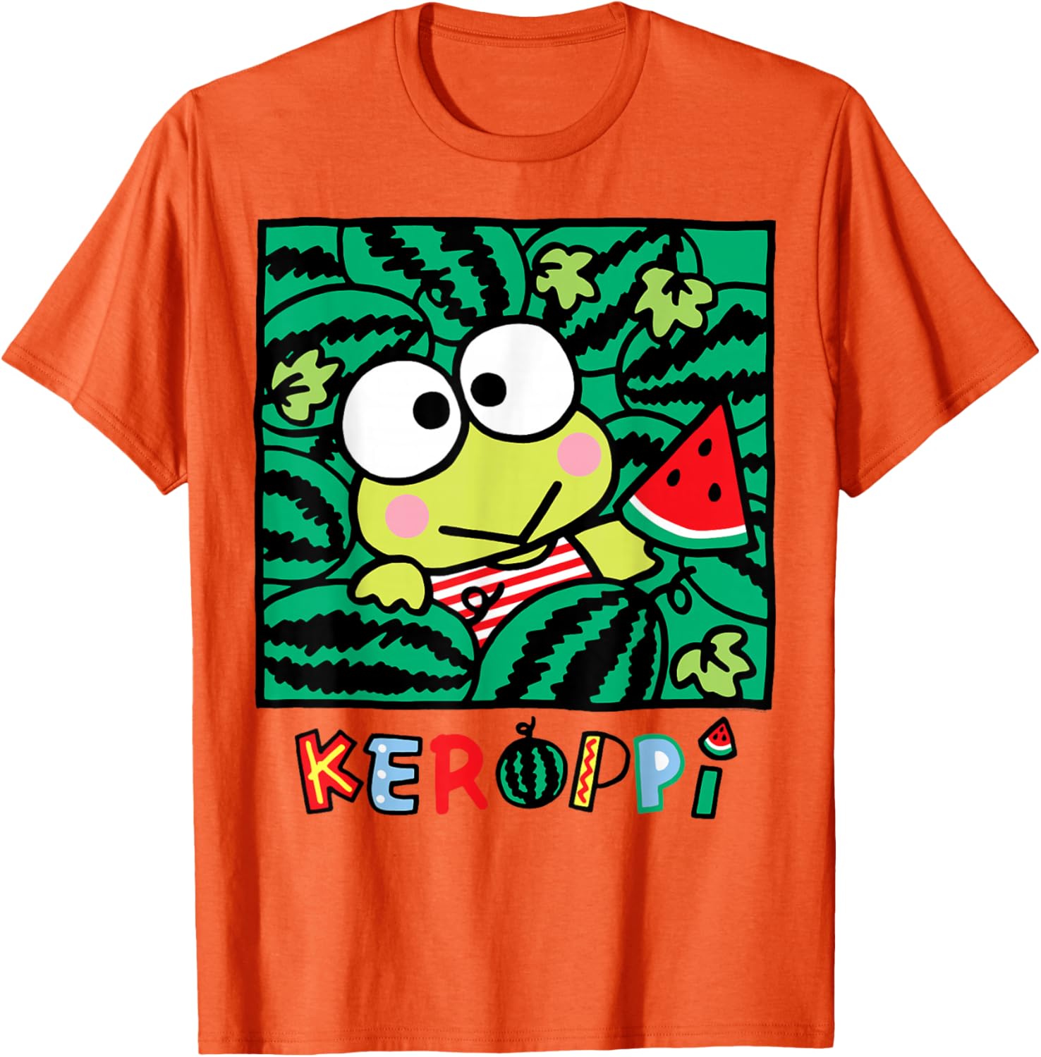 Keroppi Watermelon Summer Fun T-Shirt for Kids and Adults - 18